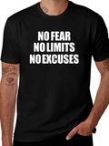 Motivational T-Shirt: No Fear No Limits