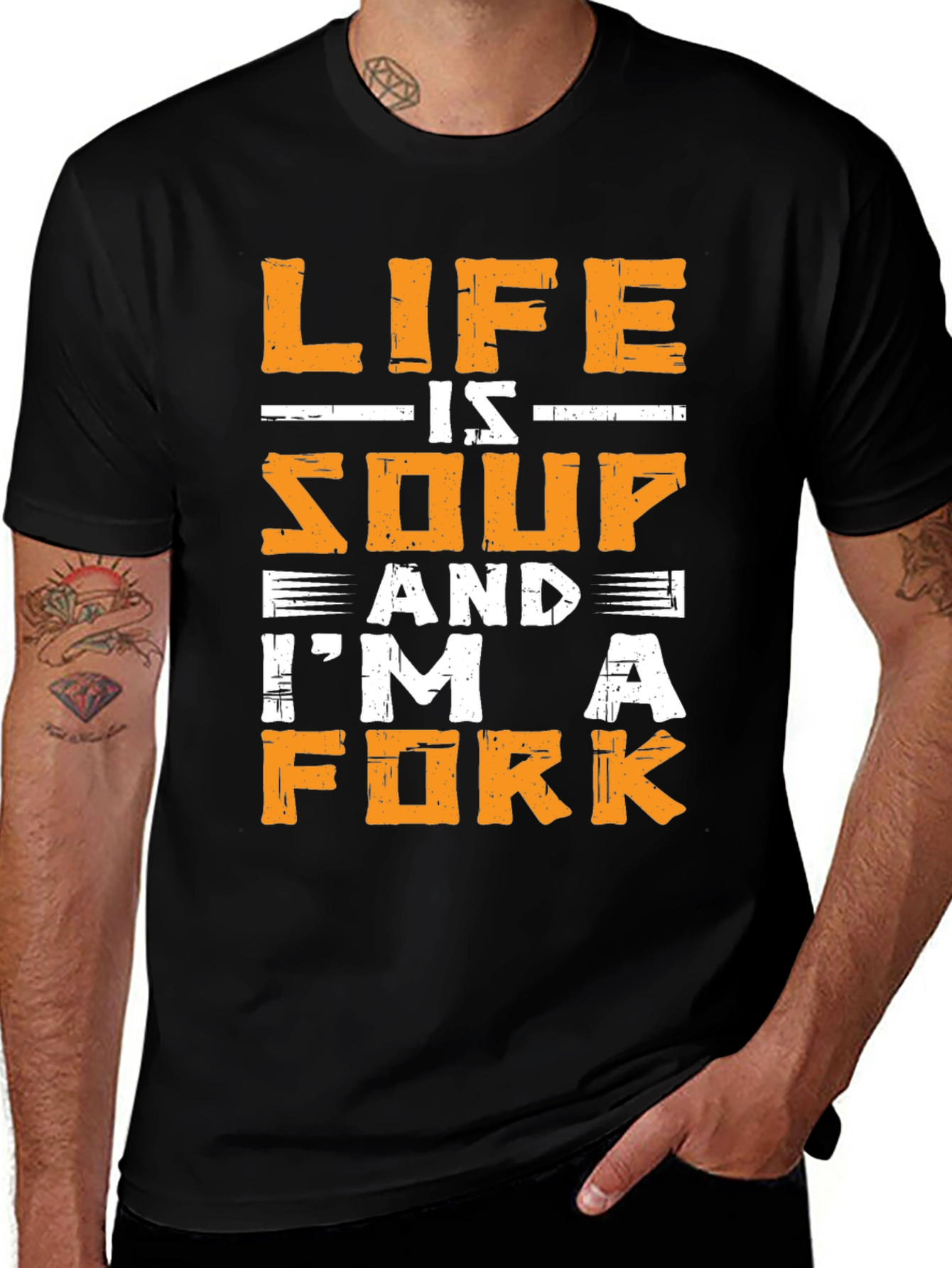 Life is Soup Im a Fork Graphic T-Shirt