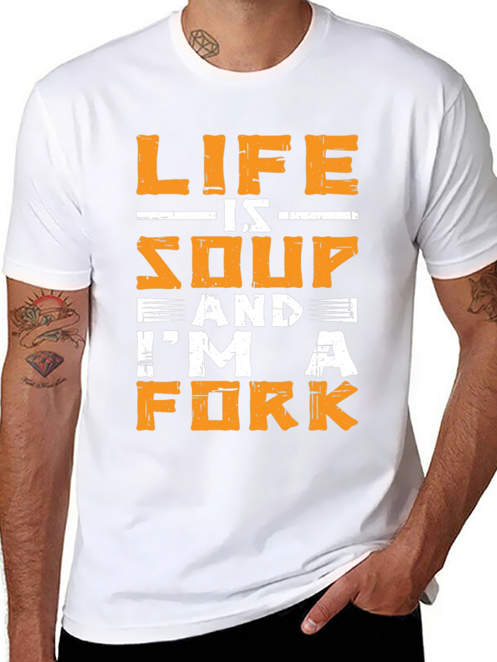 Life is Soup Im a Fork Graphic T-Shirt