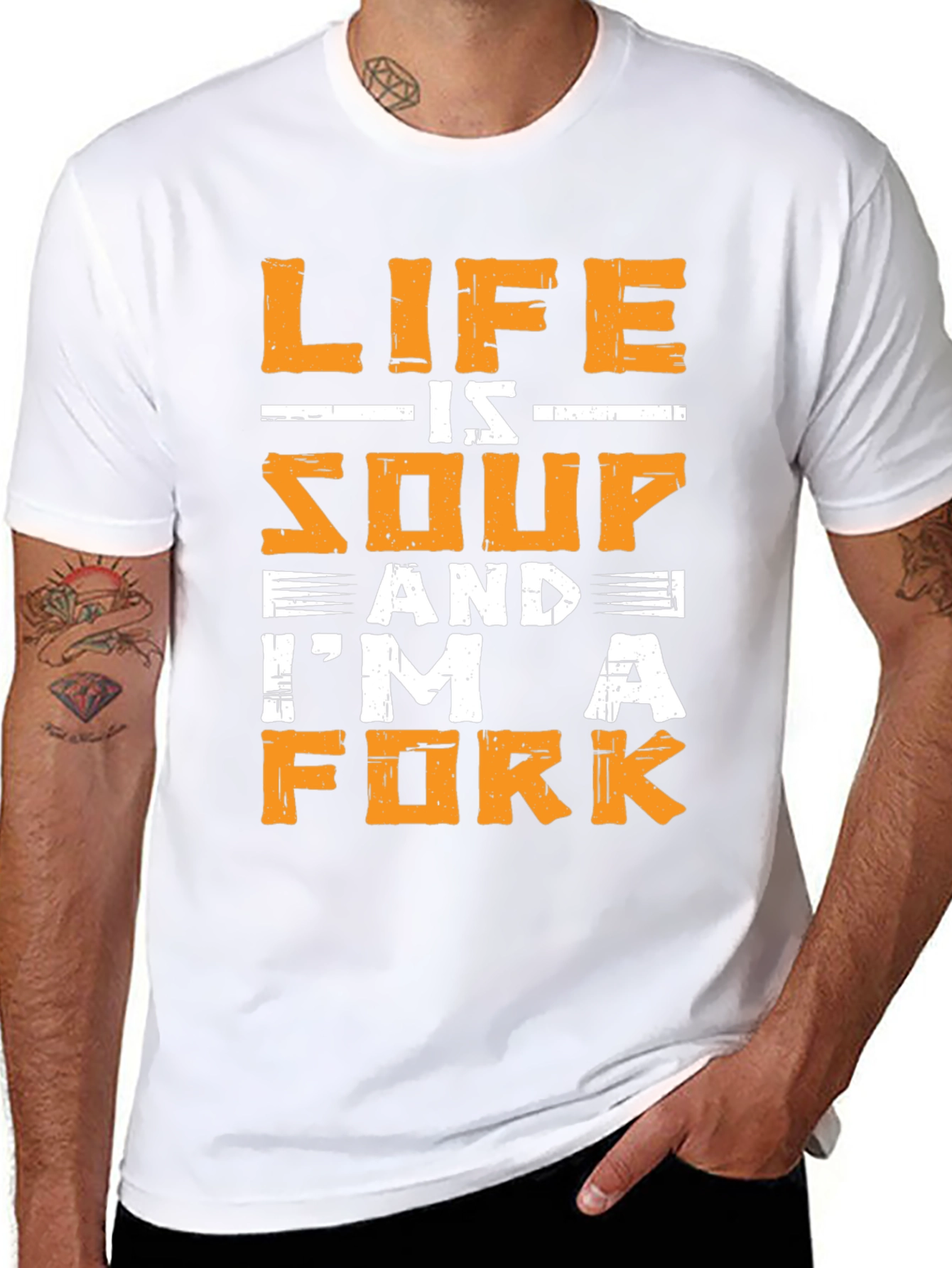 Life is Soup Im a Fork Graphic T-Shirt