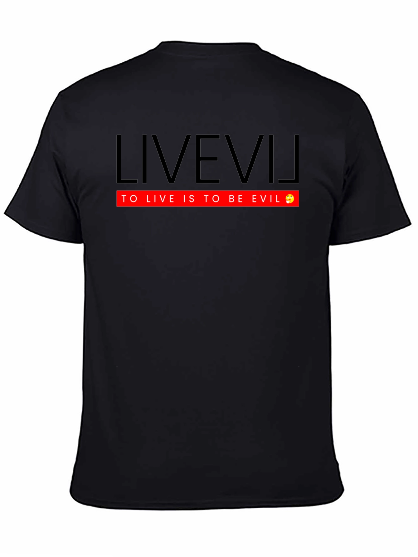 Live VU Evil Graphic Tee - Mens Black Cotton T-Shirt