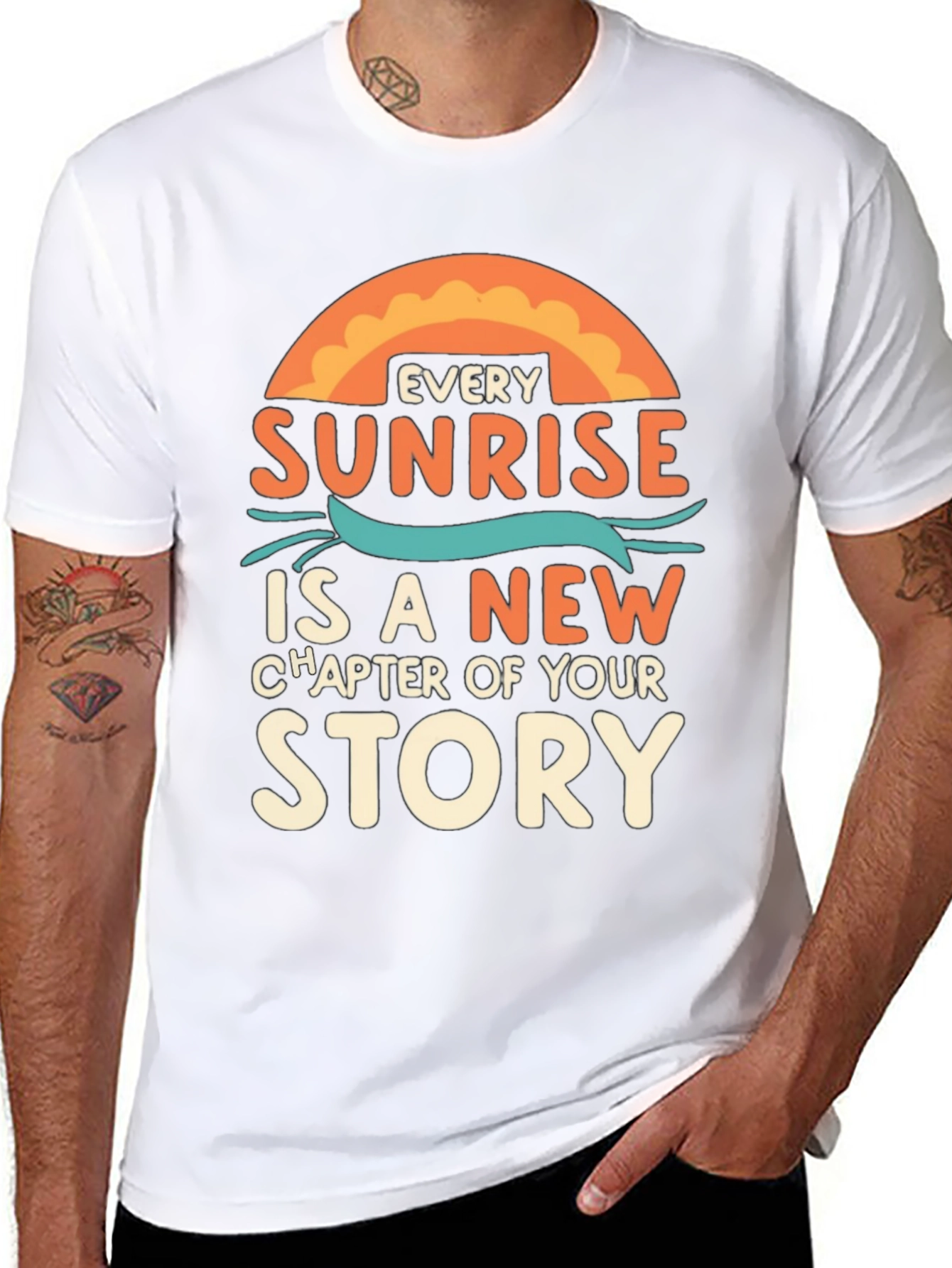 Sunrise Story Graphic Tee - Inspirational T-Shirt