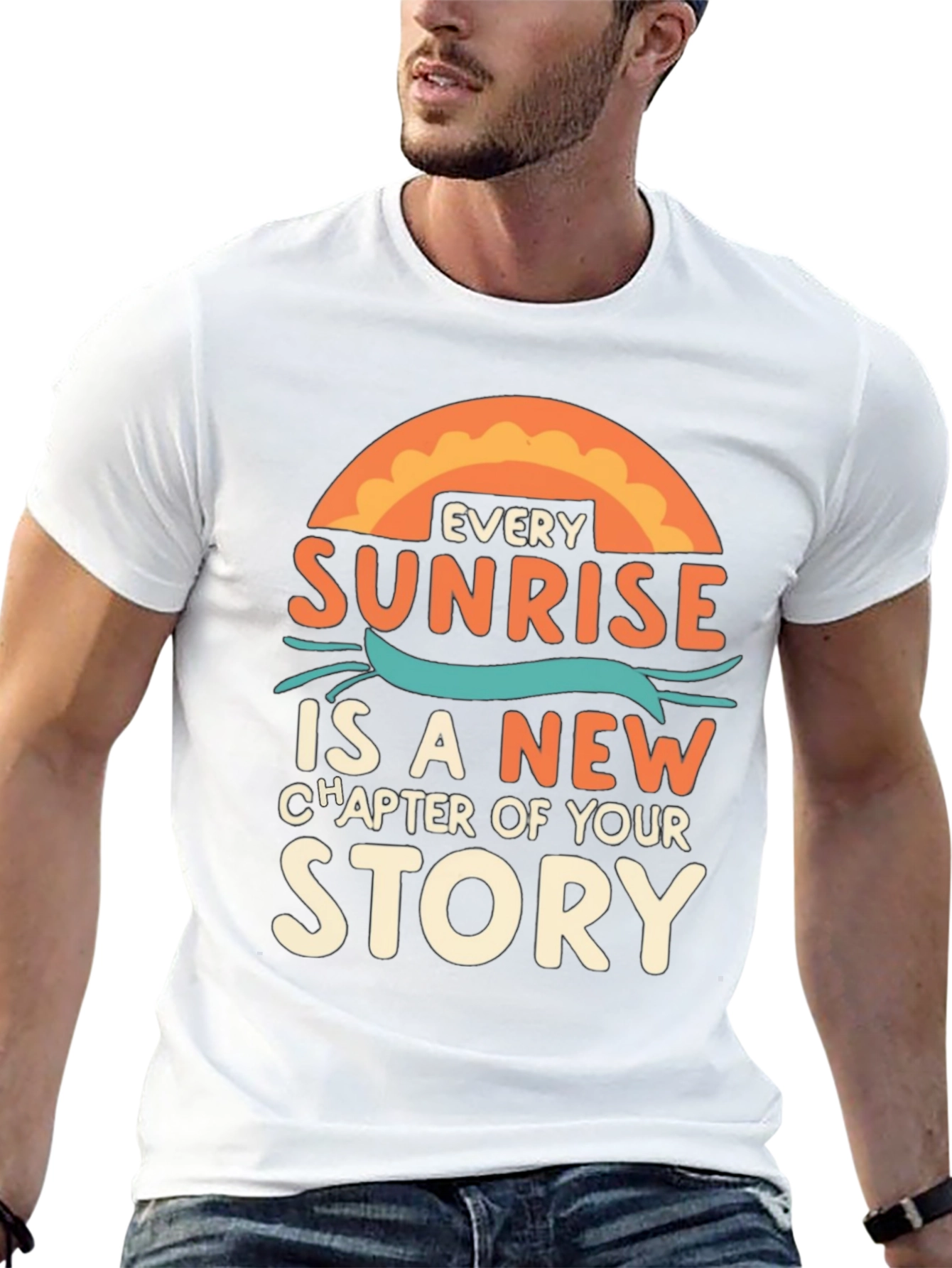 Sunrise Story Graphic Tee - Inspirational T-Shirt