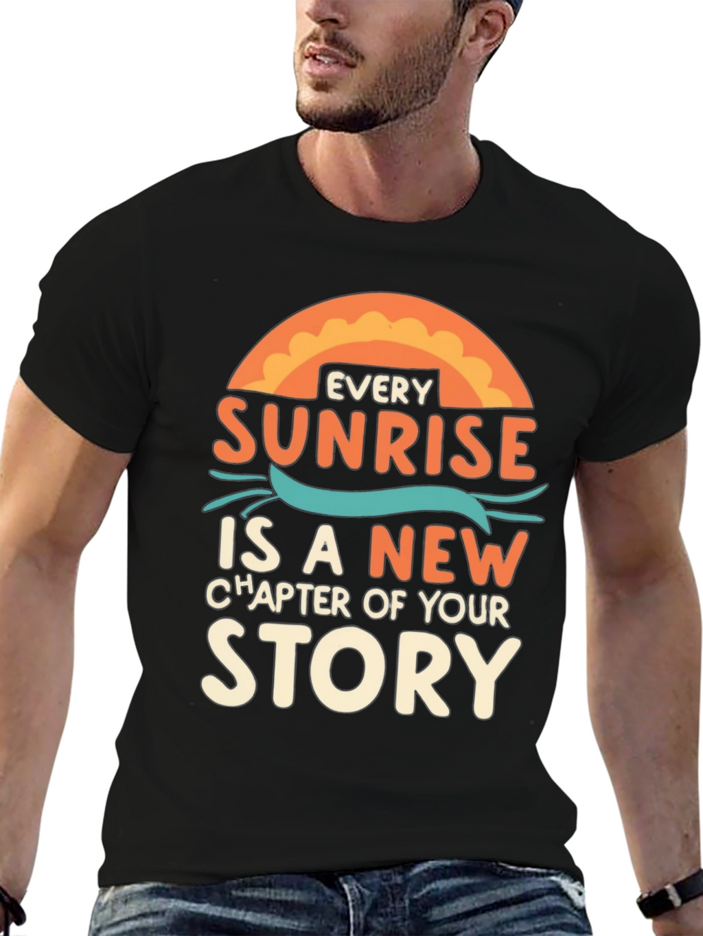Sunrise Story Graphic Tee - Inspirational T-Shirt