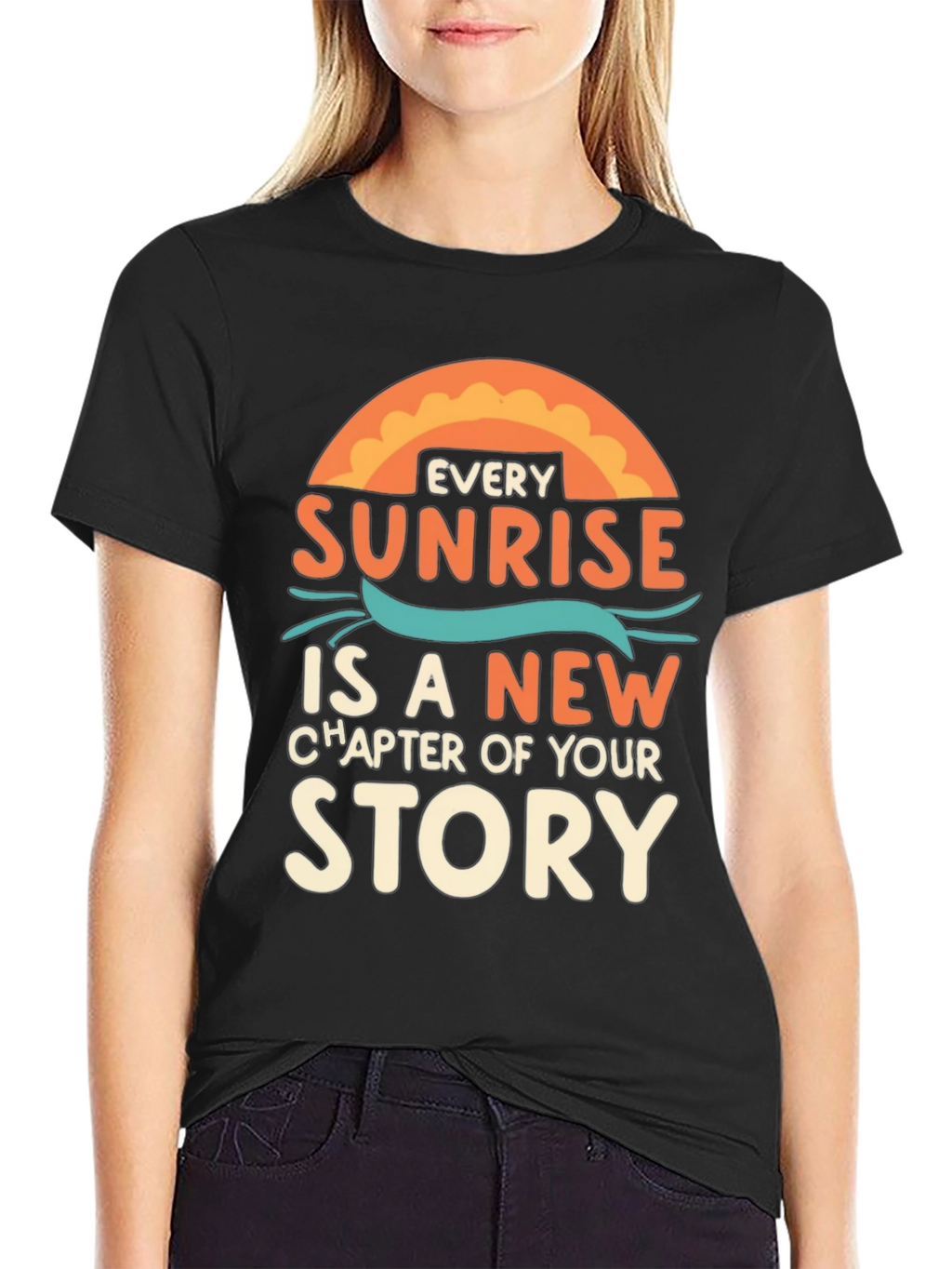 Sunrise Story Graphic Tee - Inspirational T-Shirt