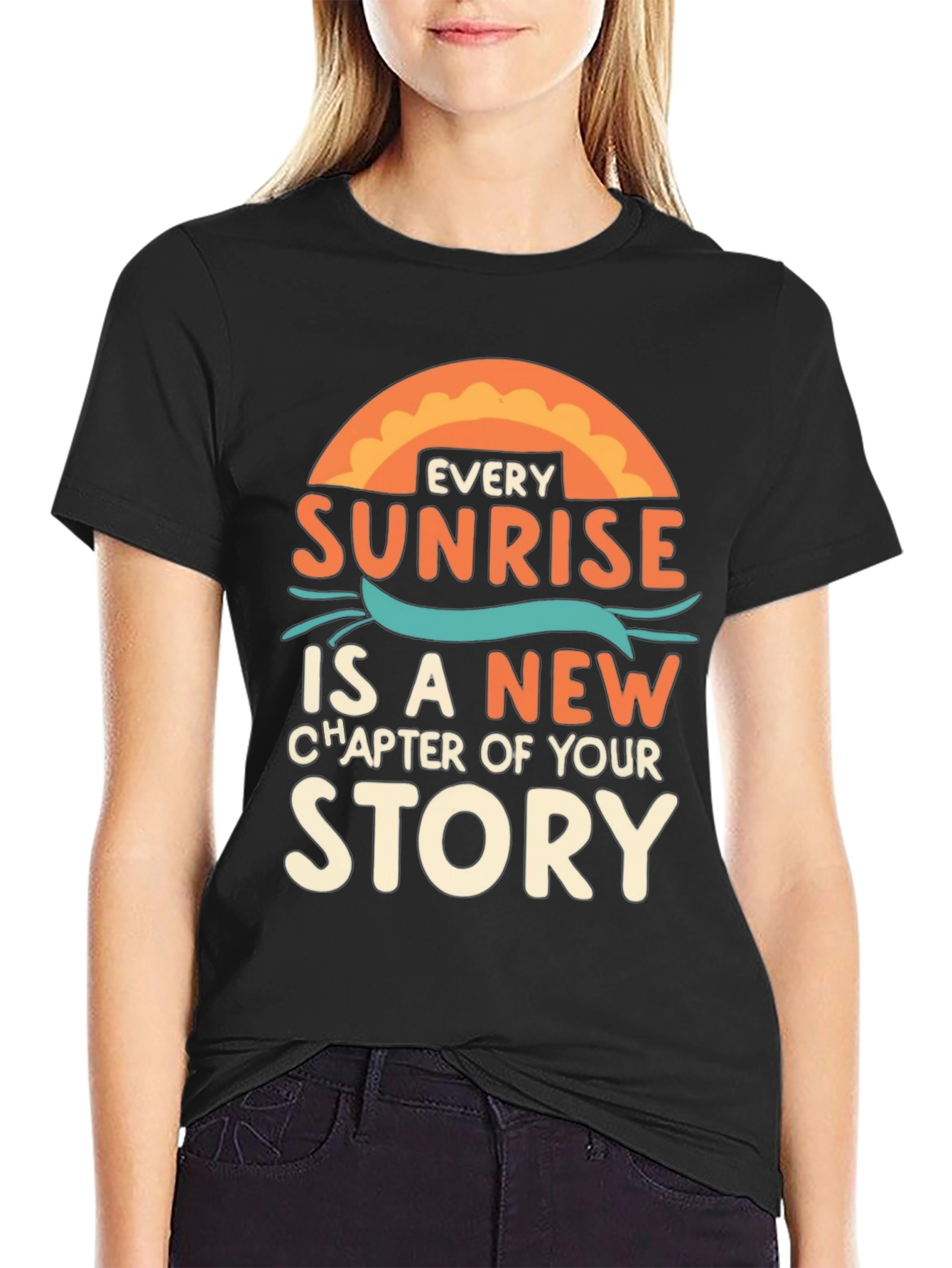 Sunrise Story Graphic Tee - Inspirational T-Shirt