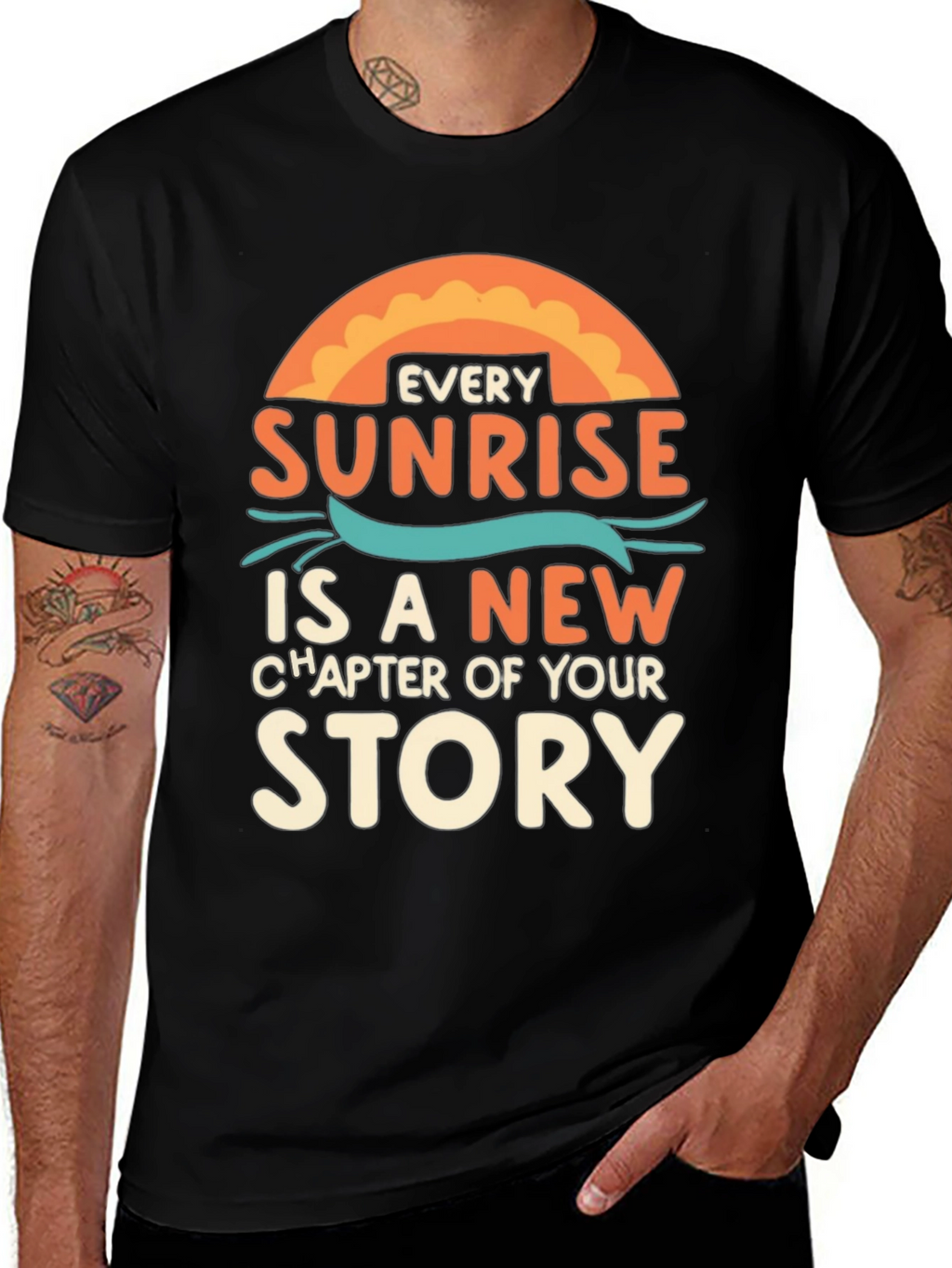 Sunrise Story Graphic Tee - Inspirational T-Shirt