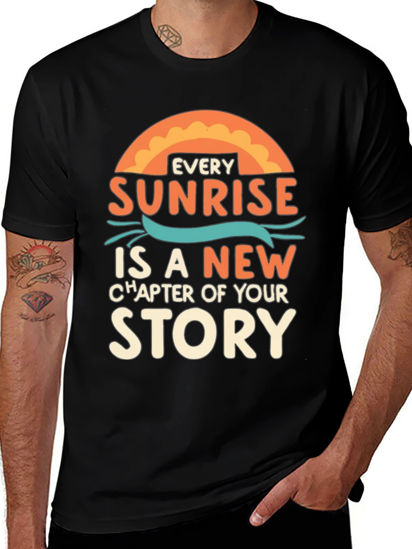 Sunrise Story Graphic Tee - Inspirational T-Shirt