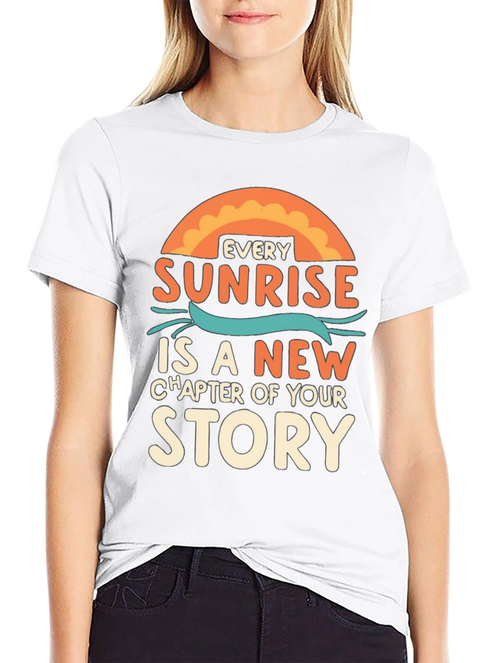 Sunrise Story Graphic Tee - Inspirational T-Shirt