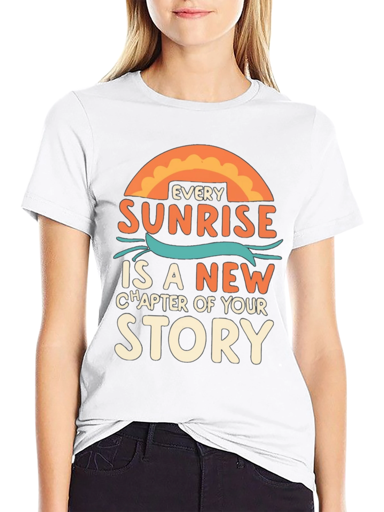 Sunrise Story Graphic Tee - Inspirational T-Shirt