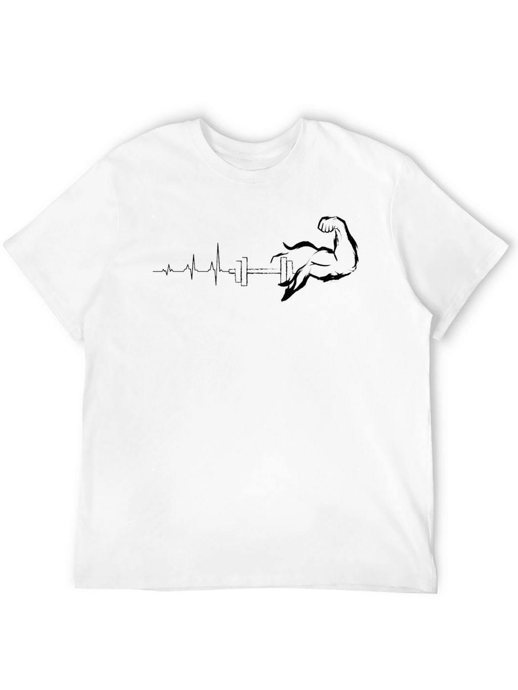 Fitness Heartbeat T-Shirt - Workout Gym Tee