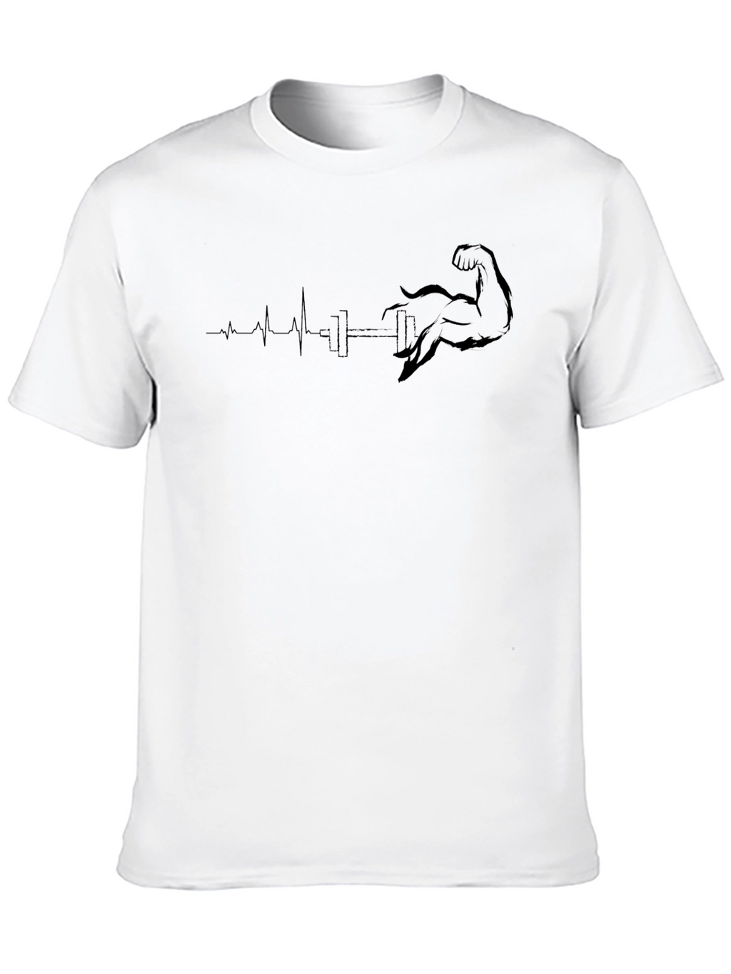 Fitness Heartbeat T-Shirt - Workout Gym Tee