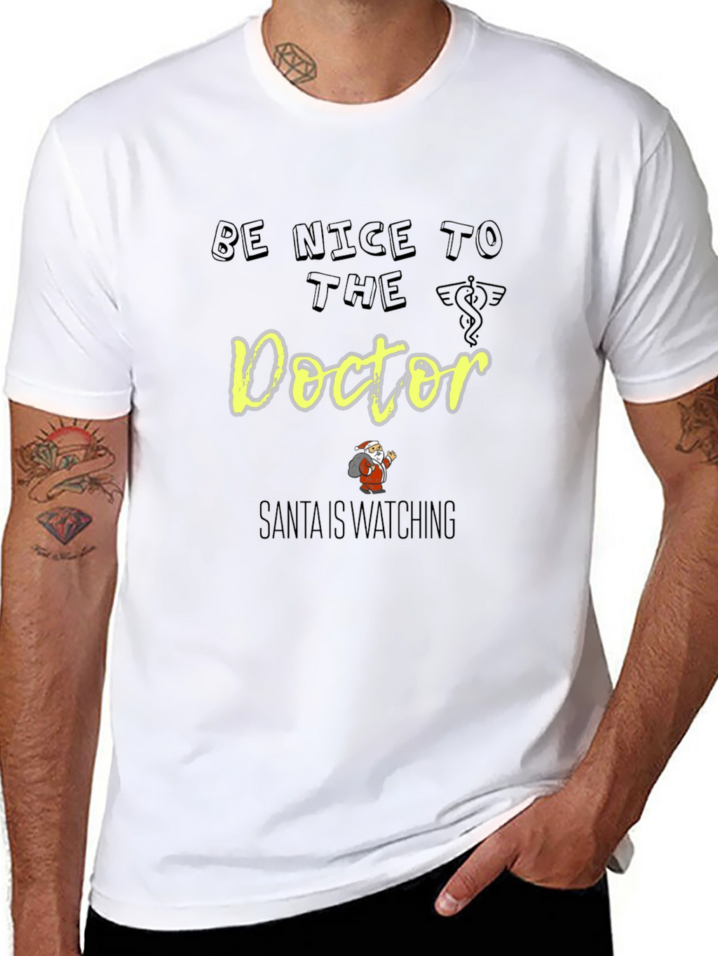 Be Nice to The Doctor Santa Shirt