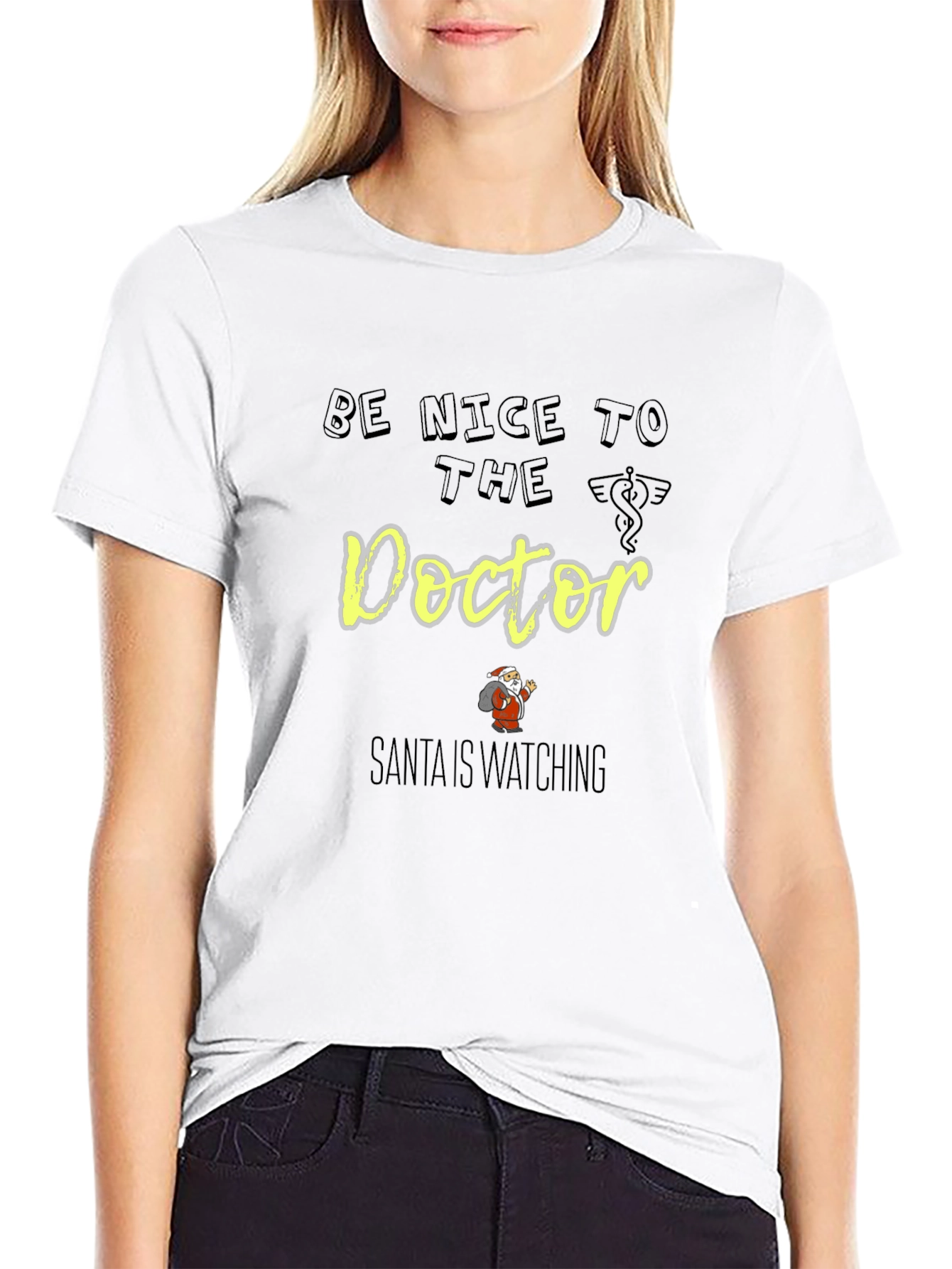 Be Nice to The Doctor Santa Shirt