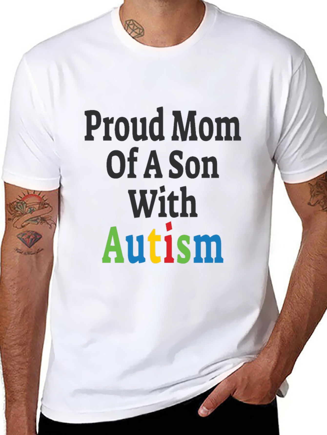 Proud Mom of a Son with Autism T-Shirt