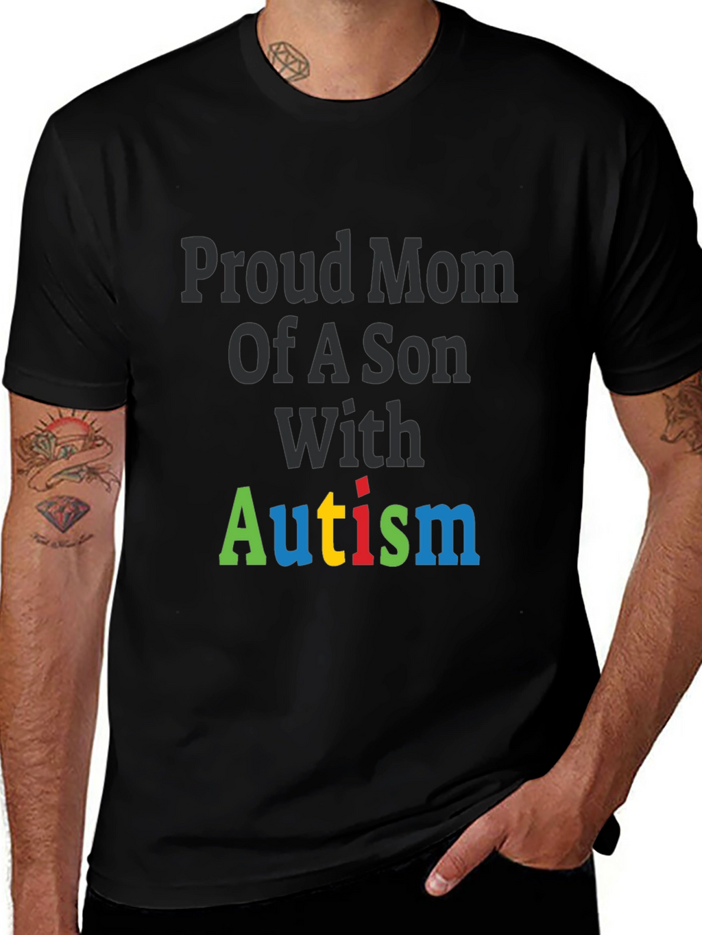 Proud Mom of a Son with Autism T-Shirt