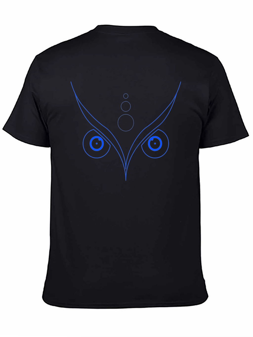 Geometric Owl Graphic Print Crew Neck T-Shirt