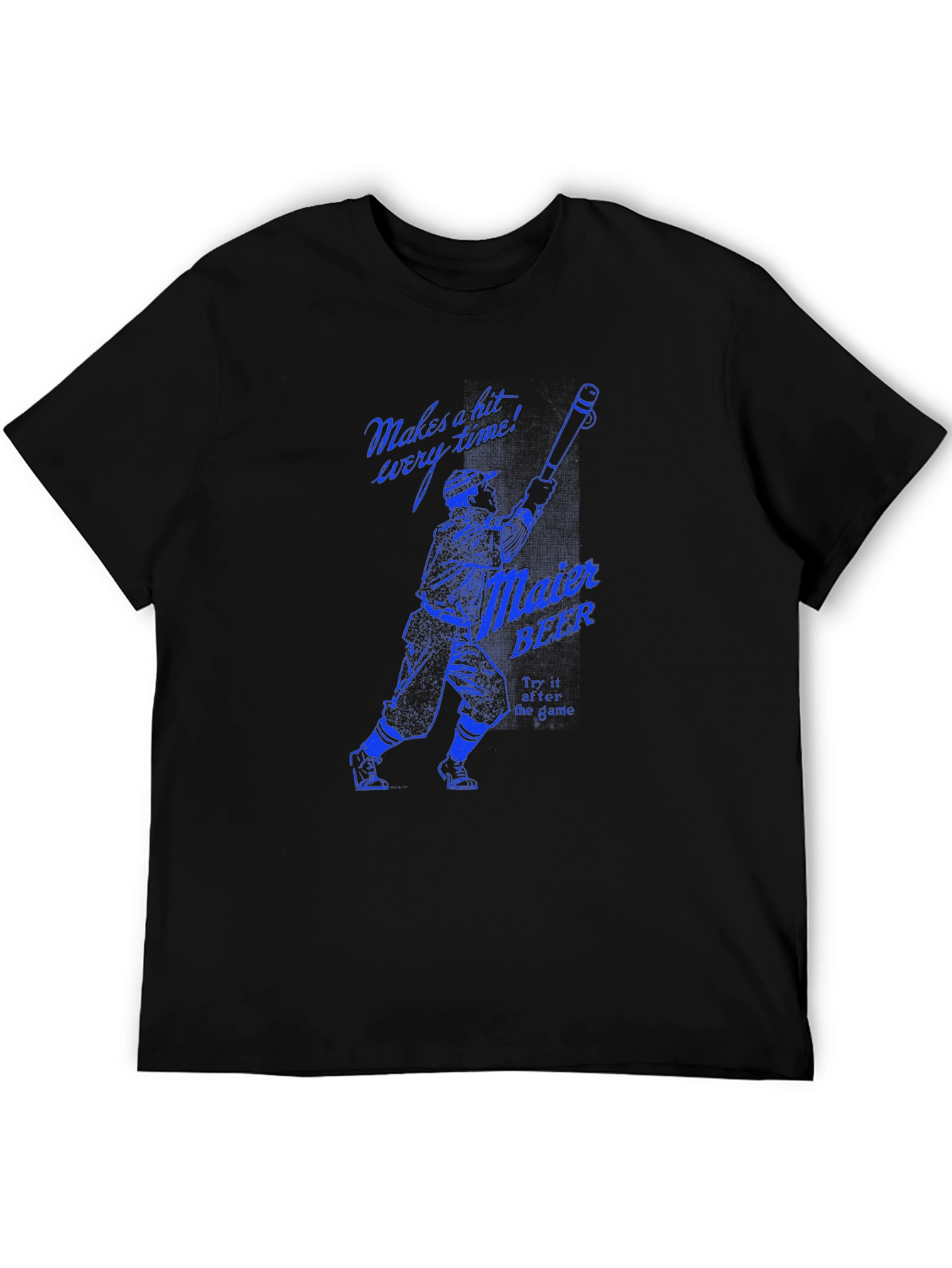 Maier Beer Baseball Graphic Tee - Black