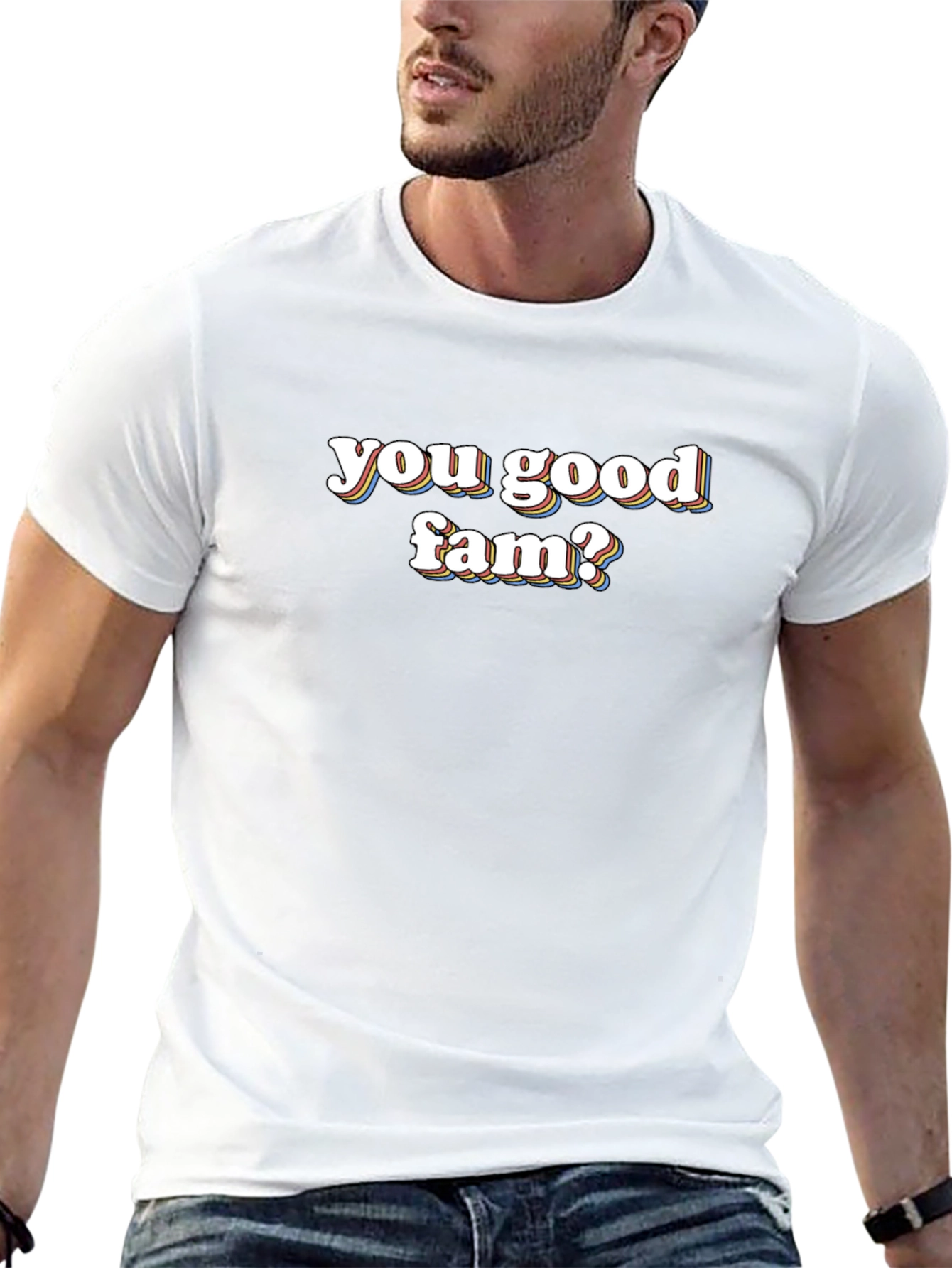 You Good Fam? Graphic Tee - Casual Comfort
