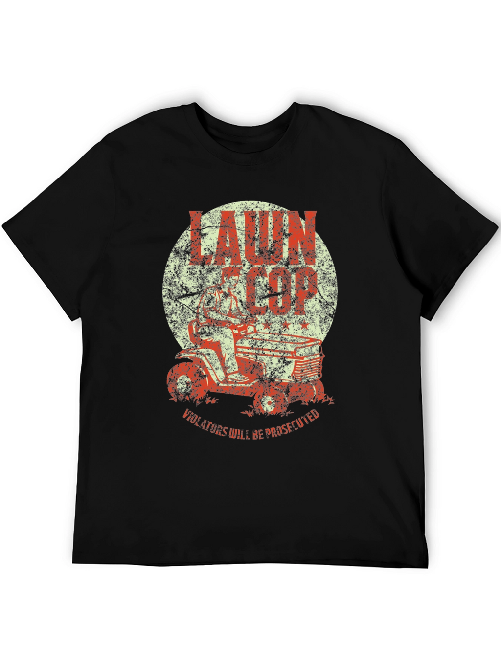 Lawn Cop T-Shirt - Funny Graphic Tee