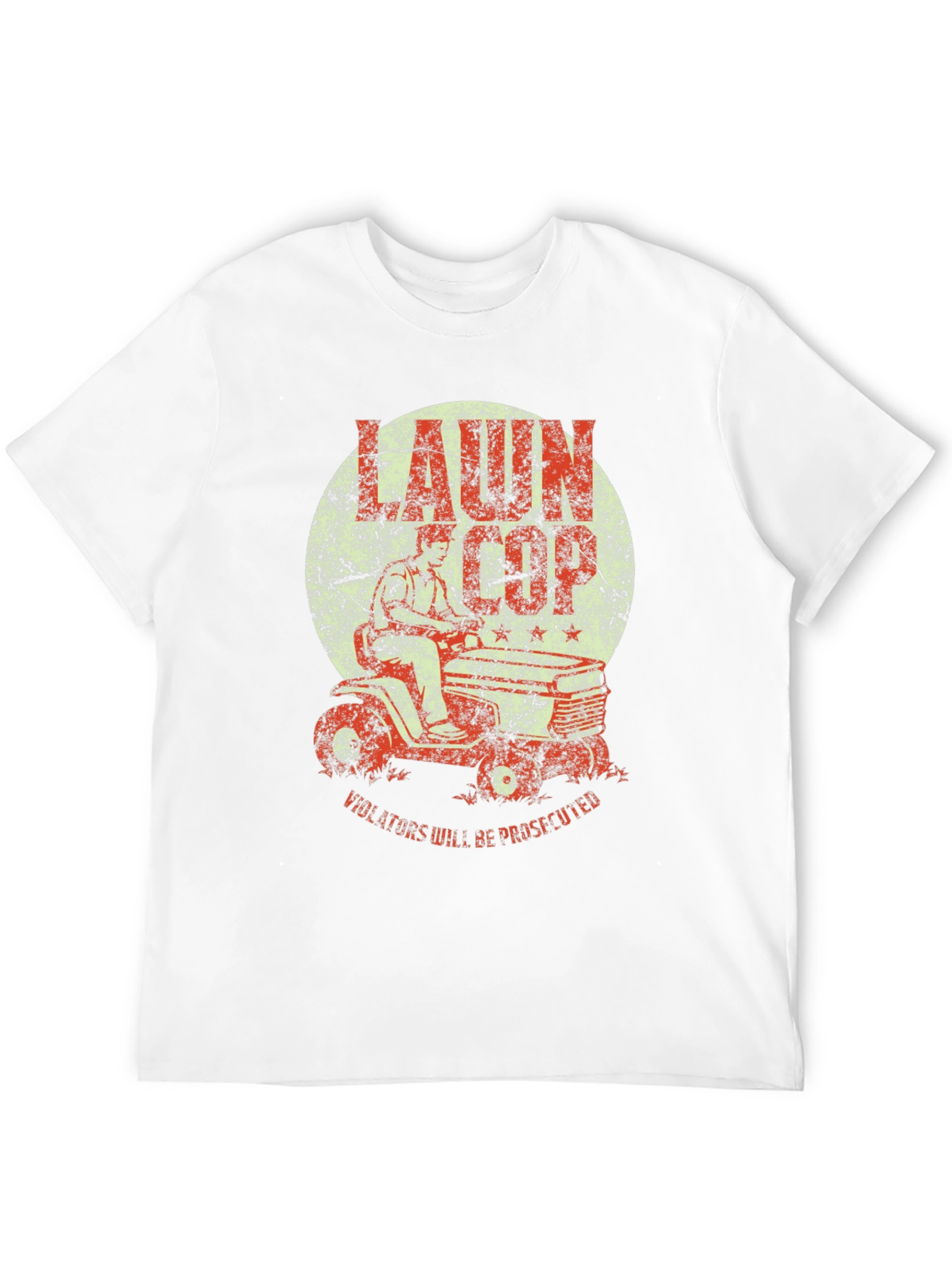 Lawn Cop T-Shirt - Funny Graphic Tee