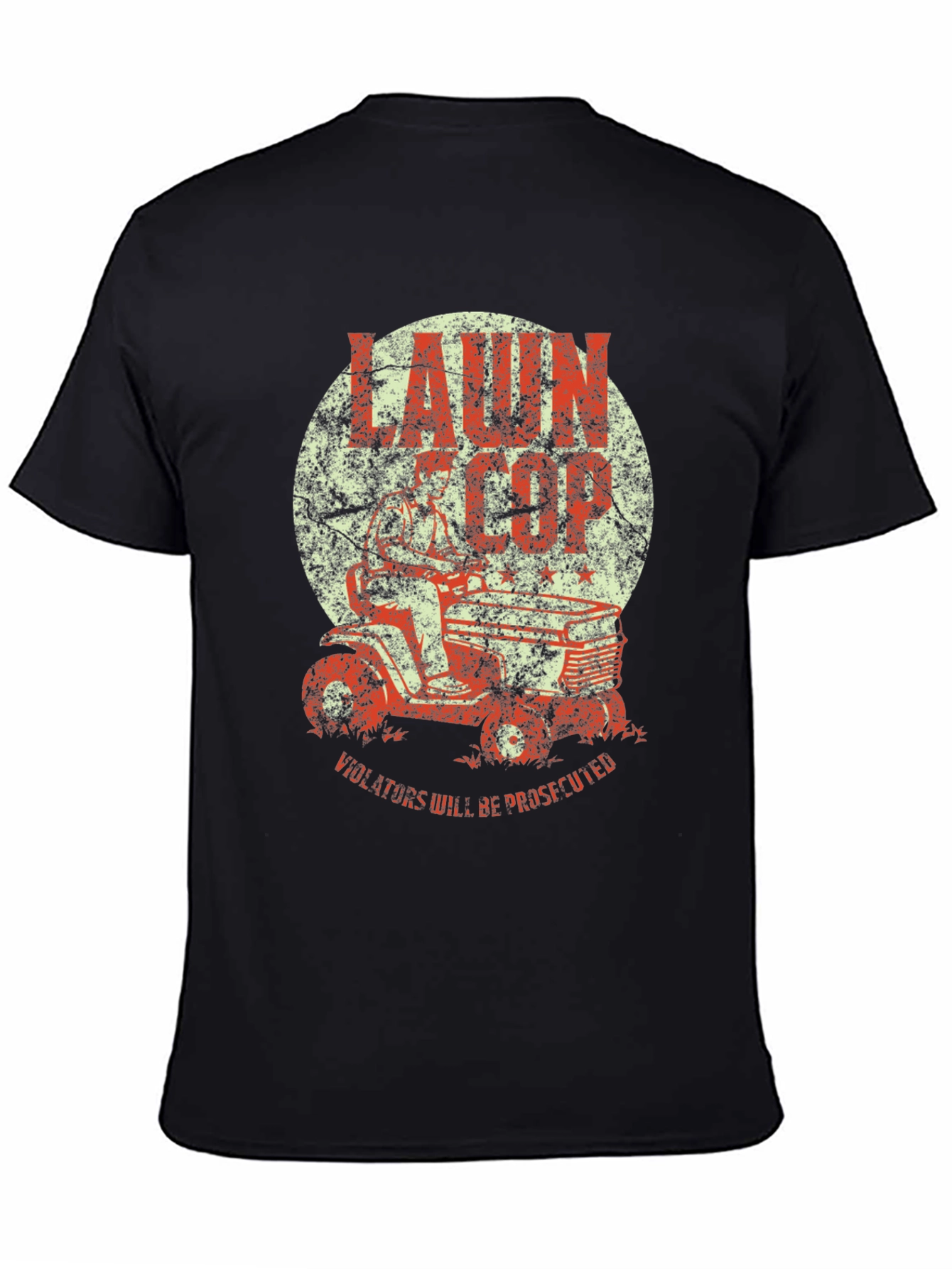 Lawn Cop T-Shirt - Funny Graphic Tee