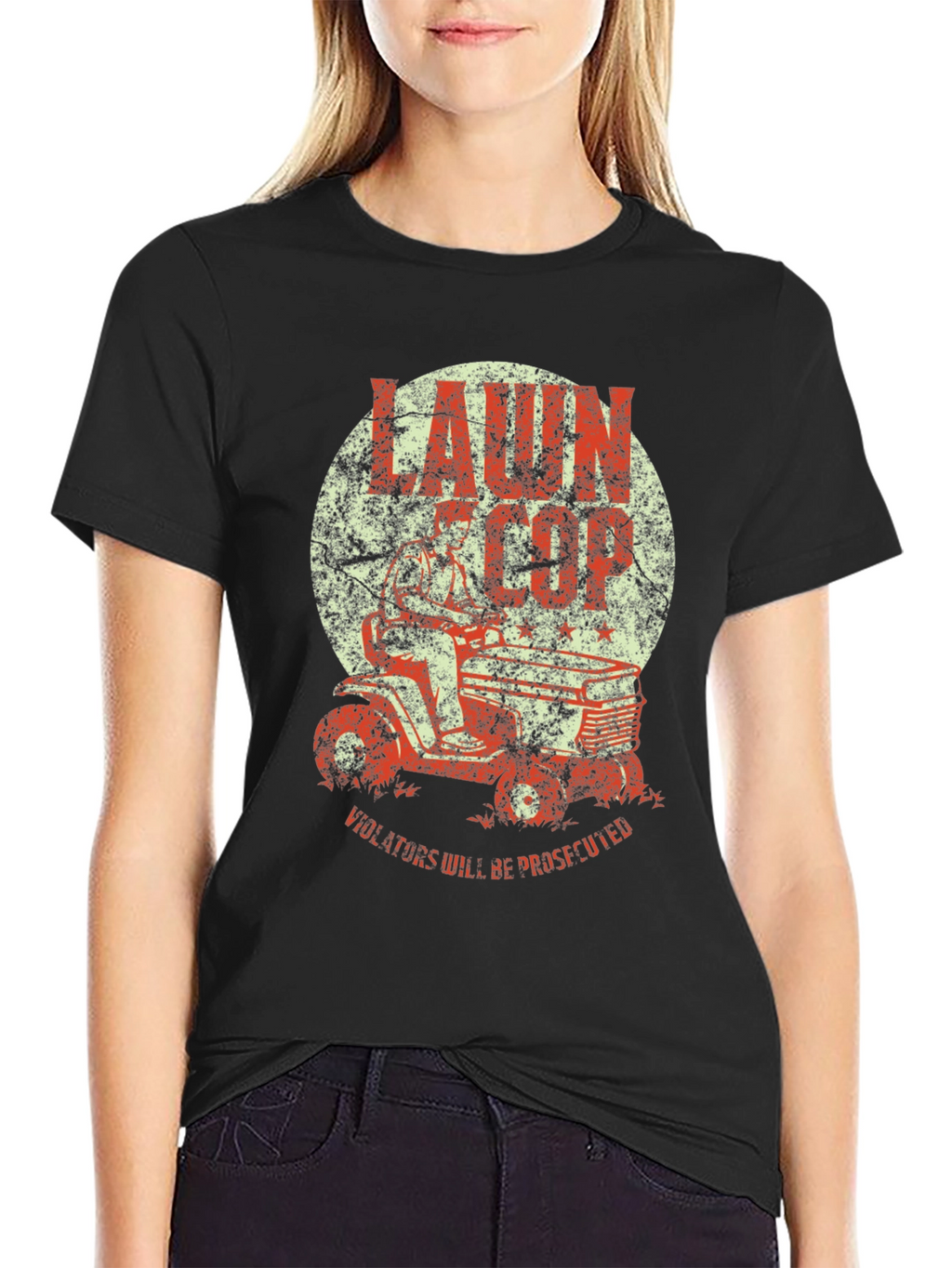 Lawn Cop T-Shirt - Funny Graphic Tee