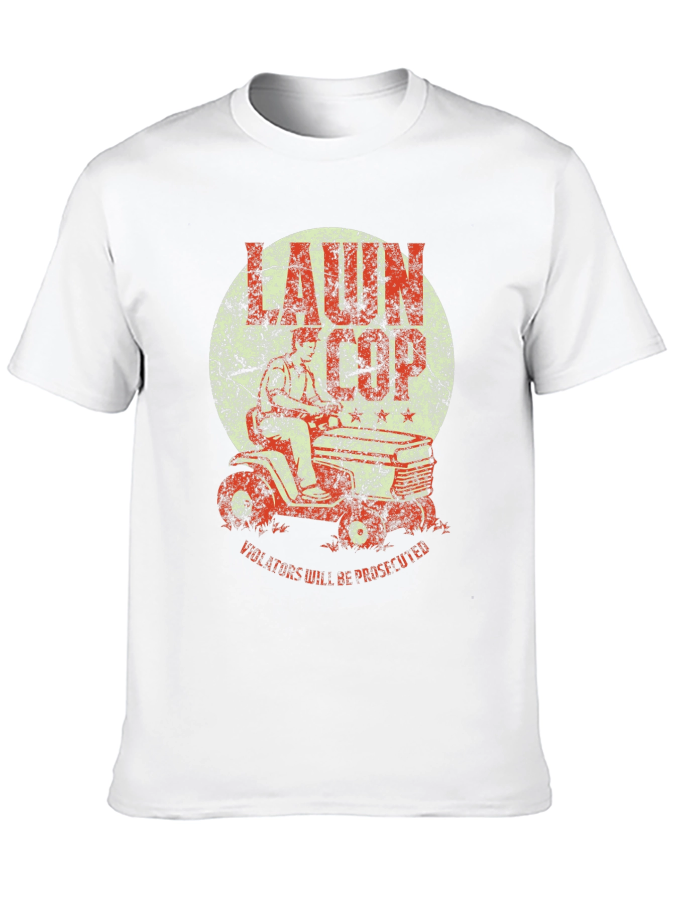 Lawn Cop T-Shirt - Funny Graphic Tee