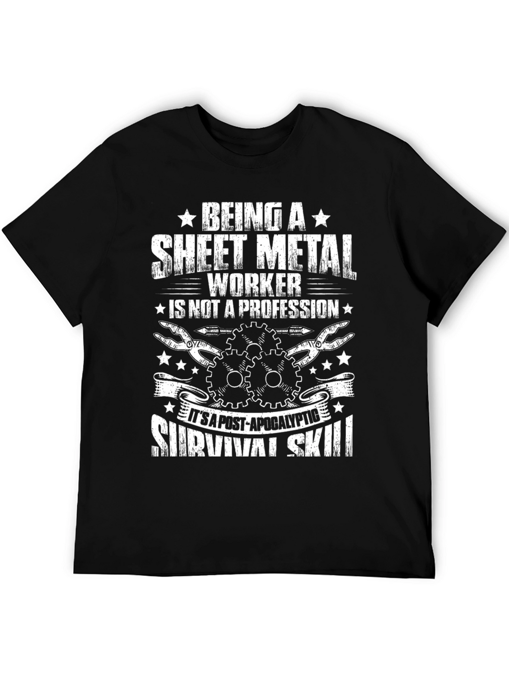 Sheet Metal Worker Survival Skill Graphic T-Shirt