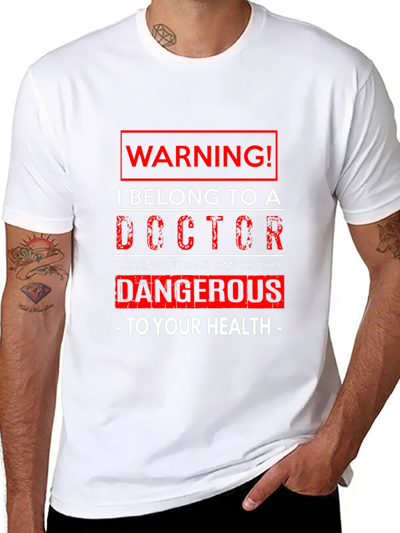 Warning! I Belong to a Doctor Graphic T-Shirt
