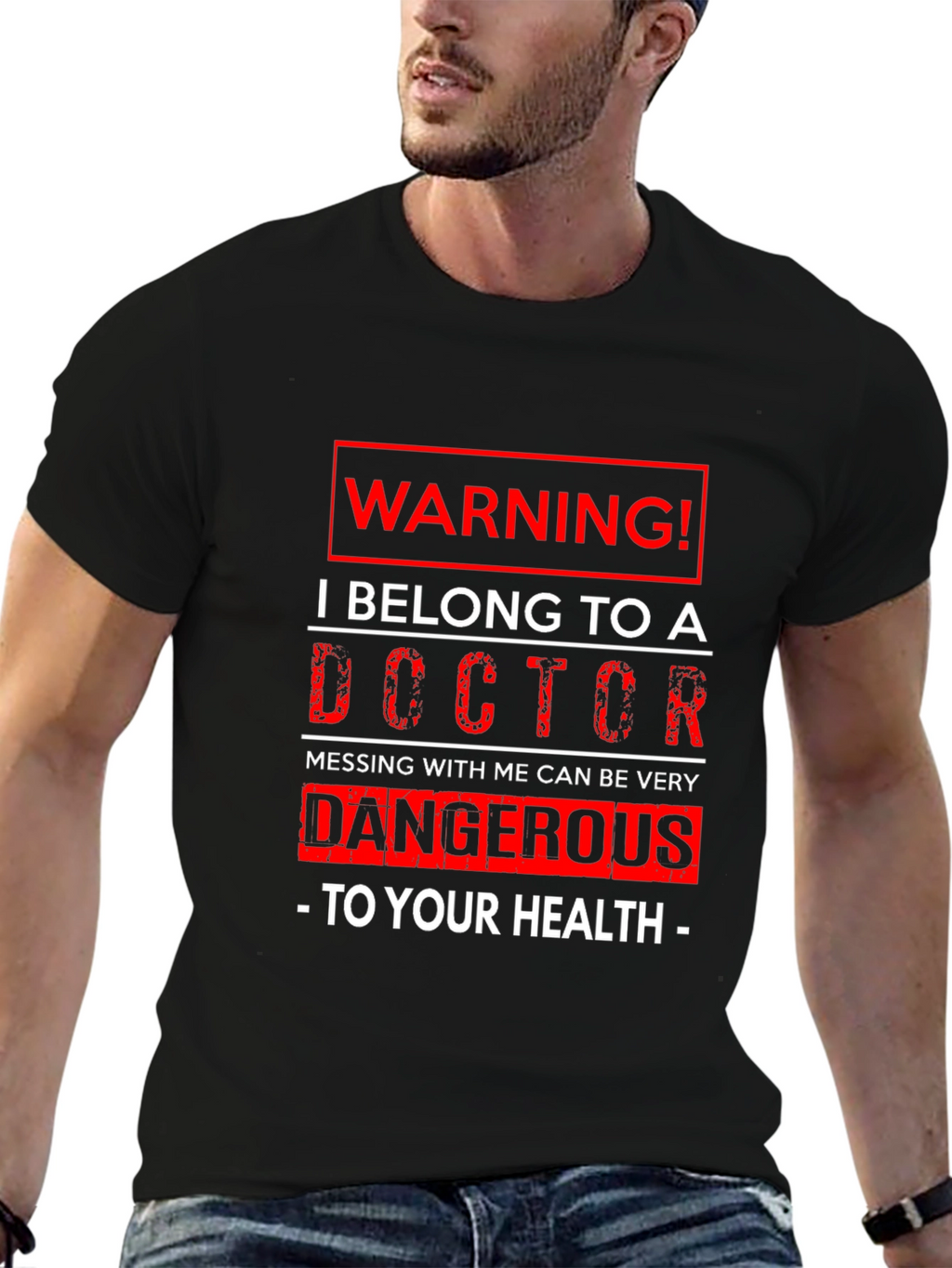 Warning! I Belong to a Doctor Graphic T-Shirt