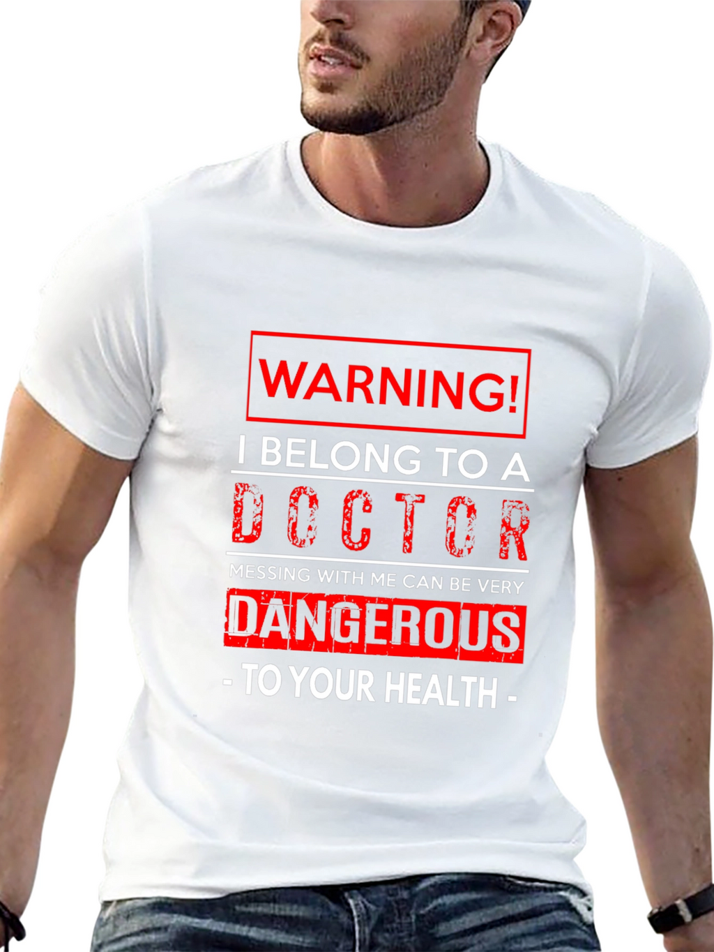 Warning! I Belong to a Doctor Graphic T-Shirt