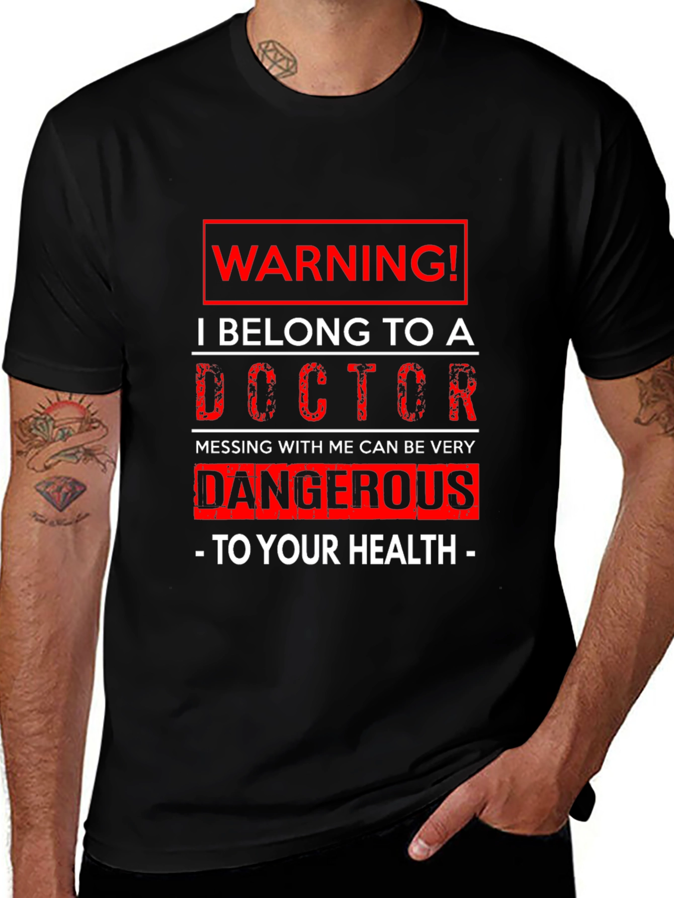 Warning! I Belong to a Doctor Graphic T-Shirt