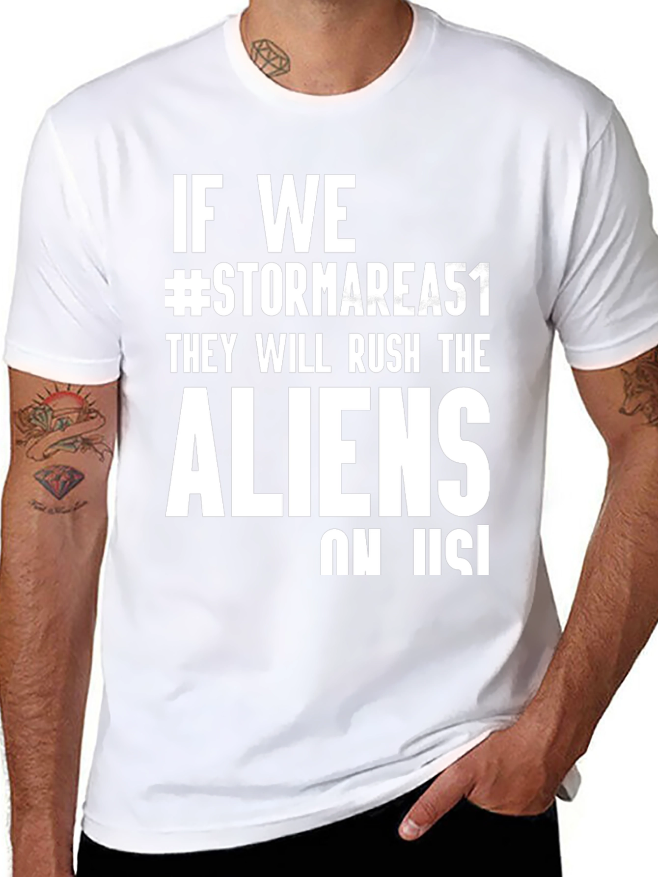 Storm Area 51 T-Shirt - Rush the Aliens!