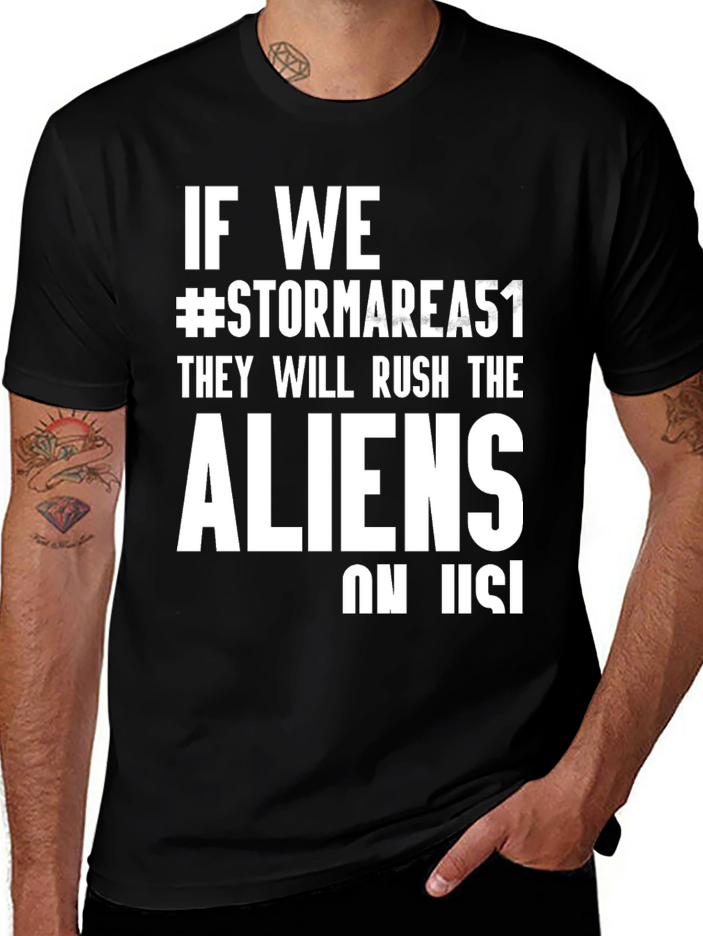 Storm Area 51 T-Shirt - Rush the Aliens!