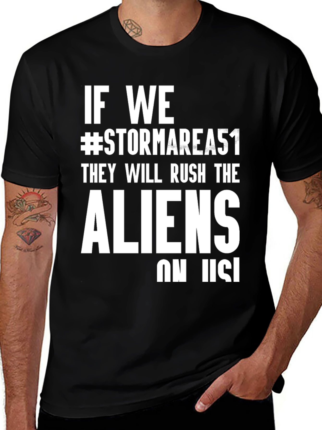 Storm Area 51 T-Shirt - Rush the Aliens!