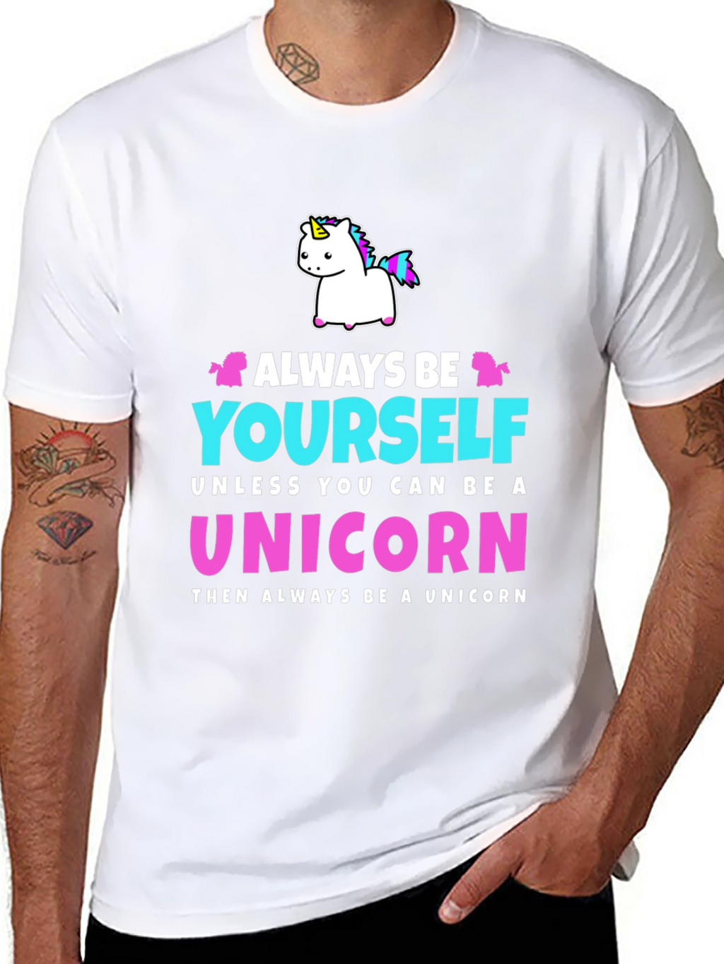 Always Be Yourself Unicorn Graphic T-Shirt