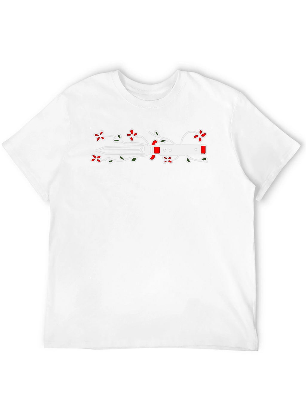 Floral Dagger Graphic Tee - Black