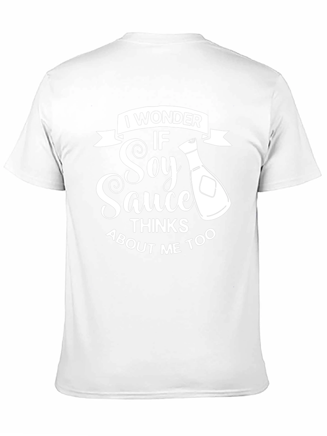 Soy Sauce Thinks About Me Too Black T-Shirt