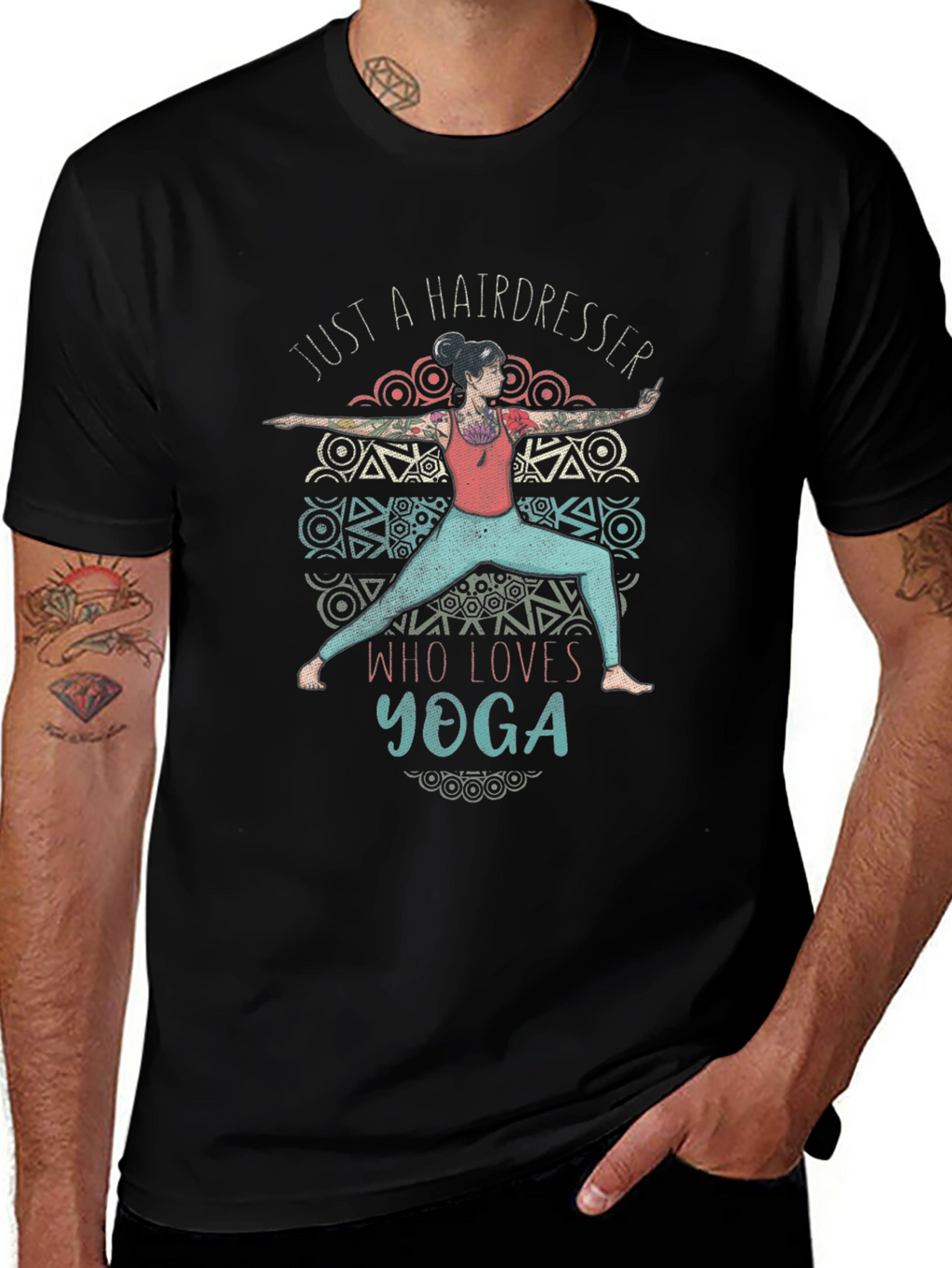 Hairdresser Yoga Lover T-Shirt