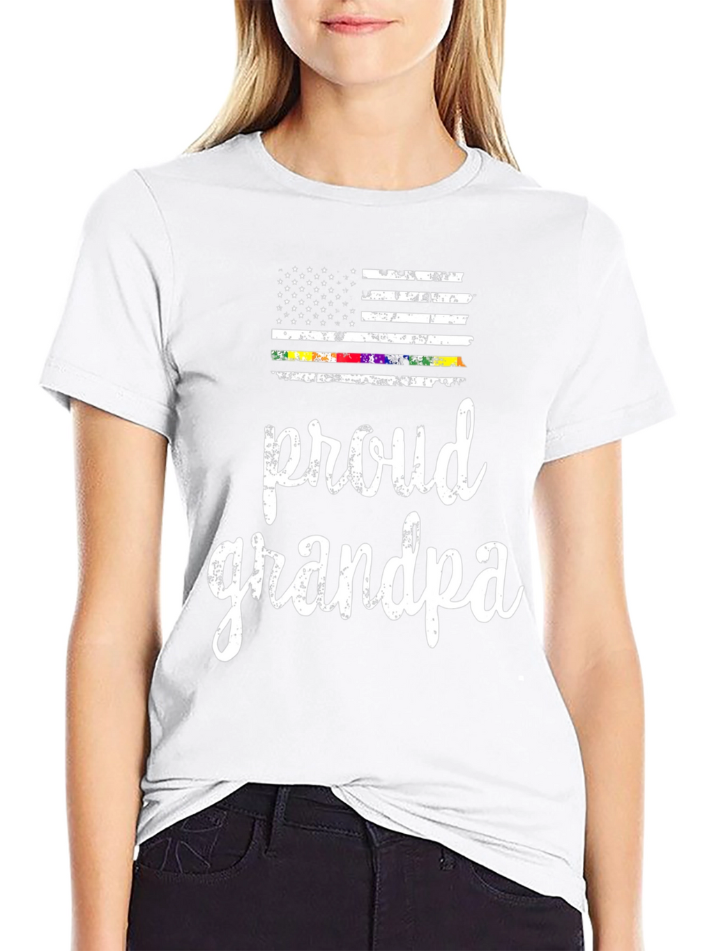 Proud Grandpa Flag T-Shirt