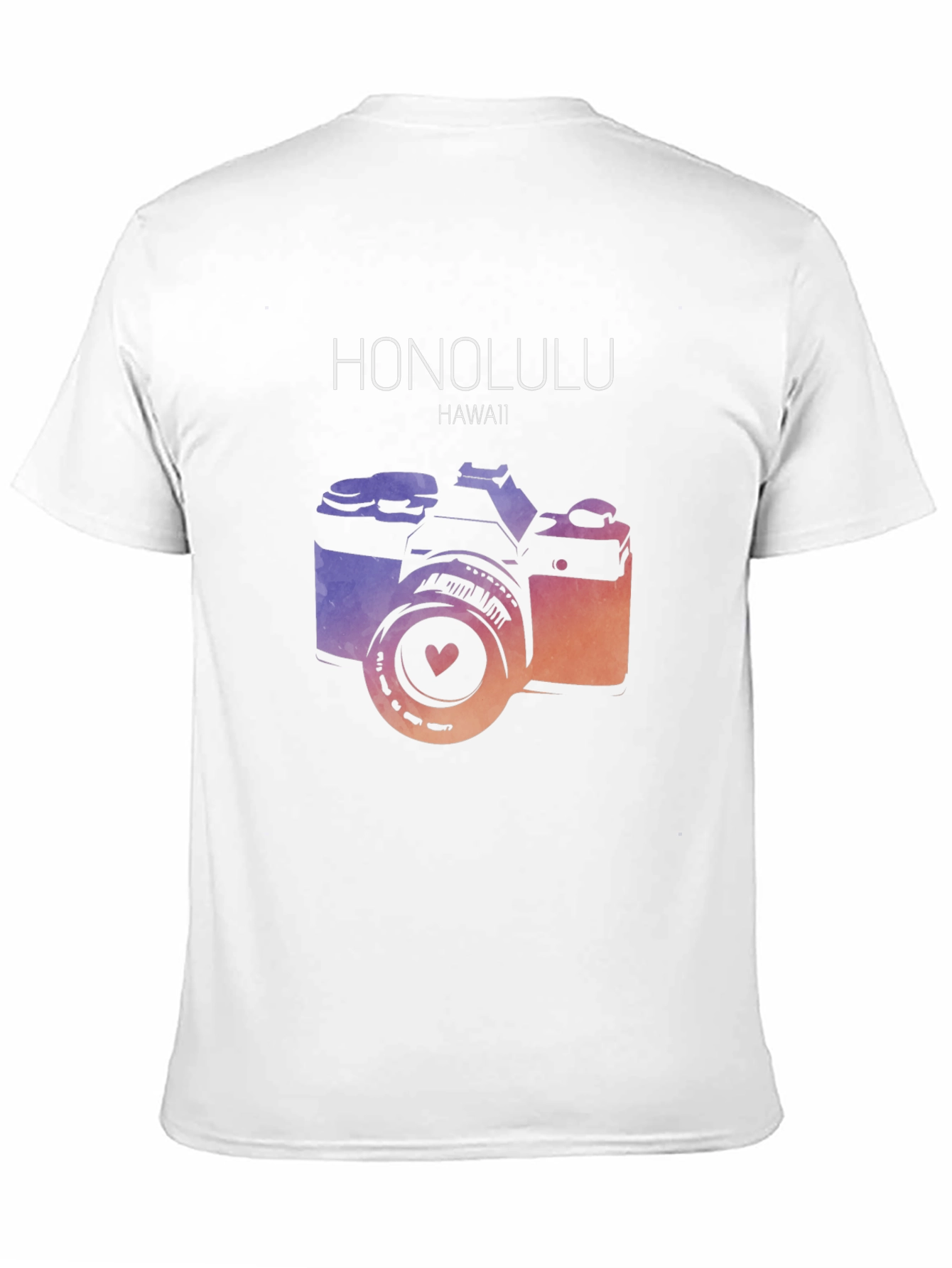 Honolulu Hawaii Camera Graphic T-Shirt