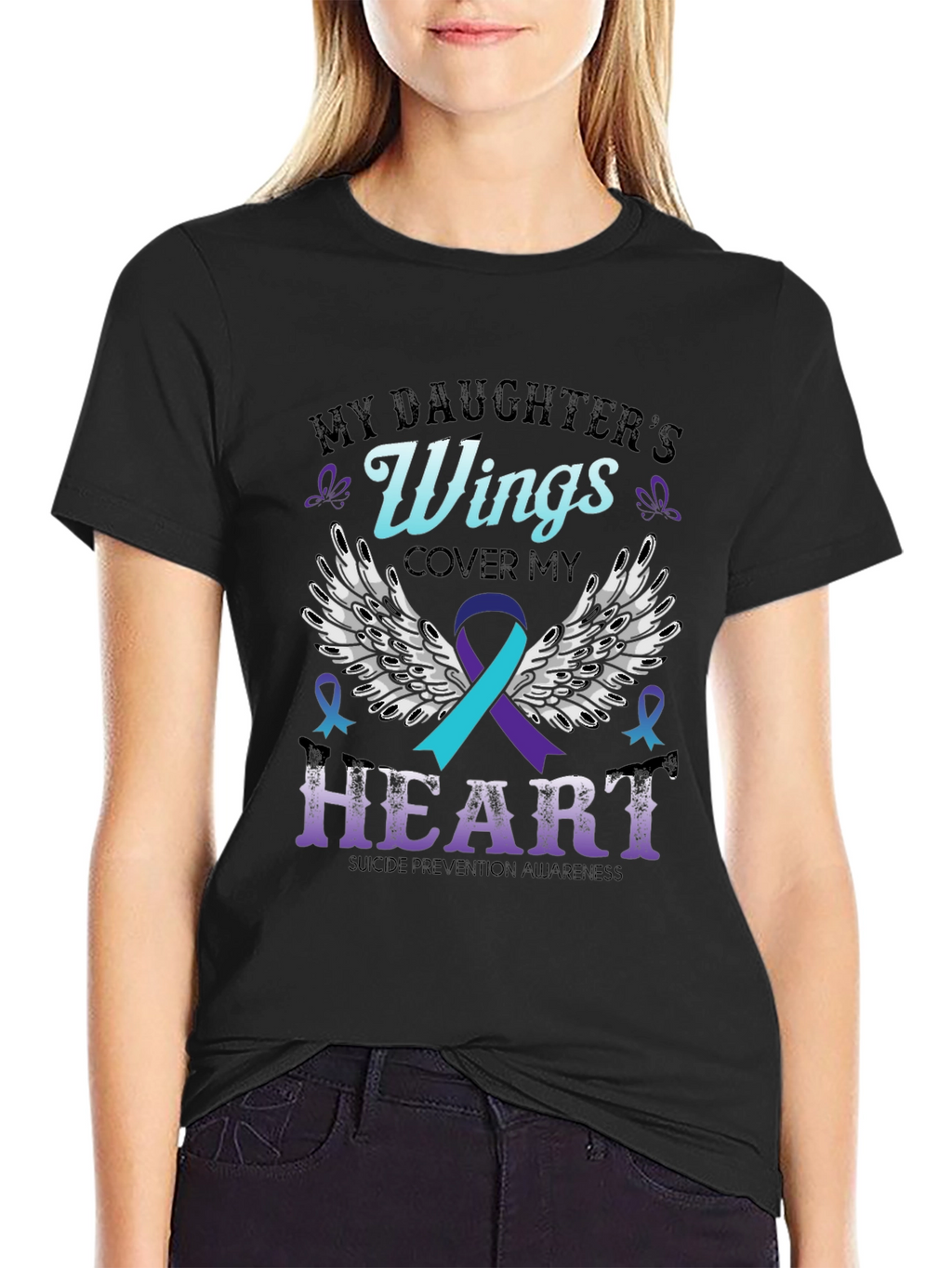 My Daughters Wings Suicide Prevention Awareness T-Shirt