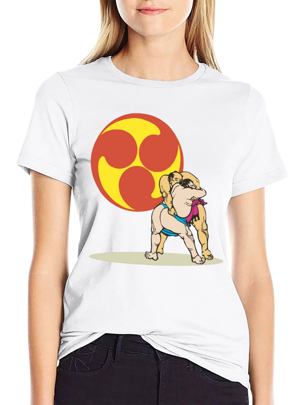 Sumo Wrestlers T-Shirt - Unique Graphic Tee