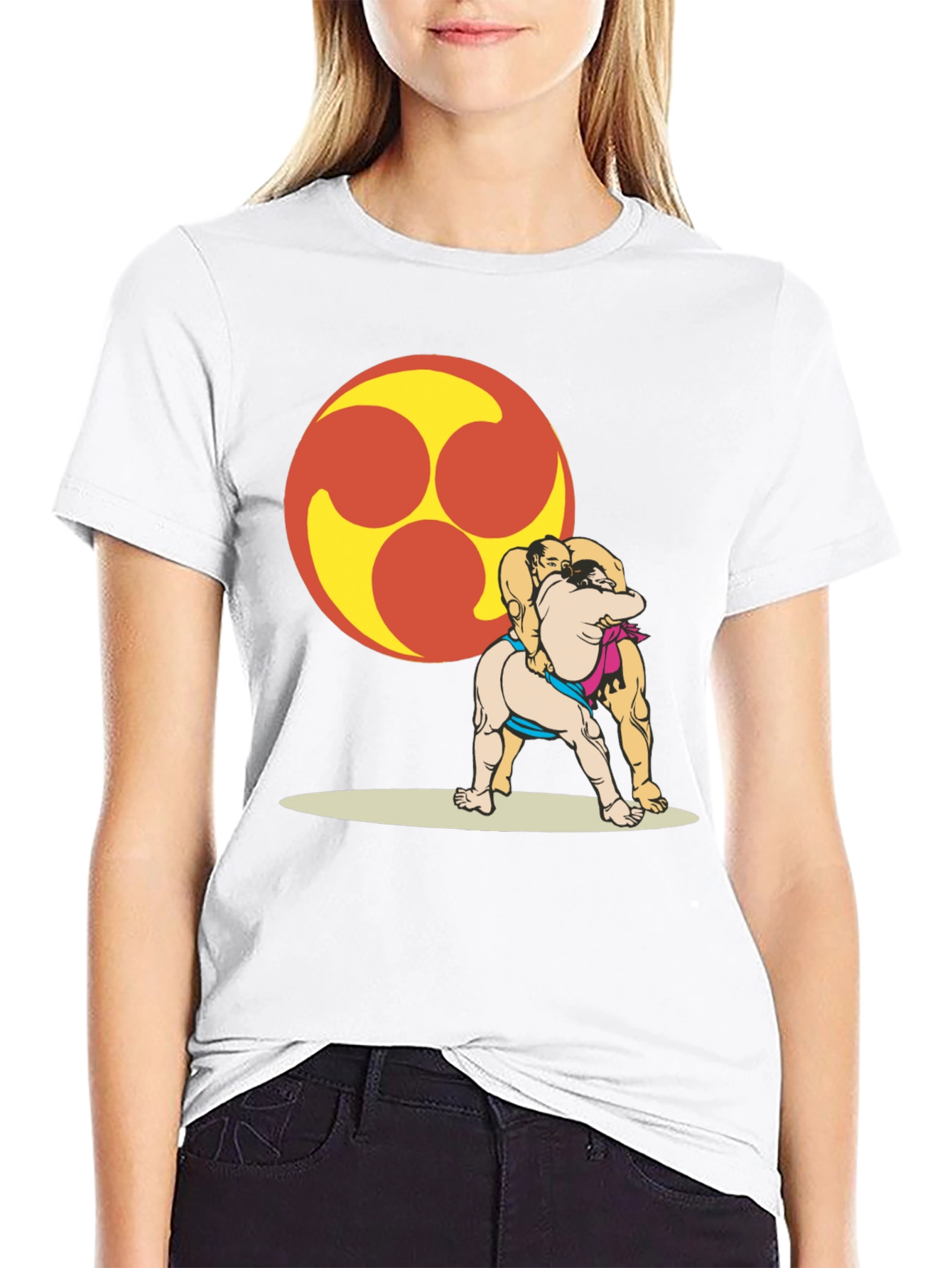 Sumo Wrestlers T-Shirt - Unique Graphic Tee