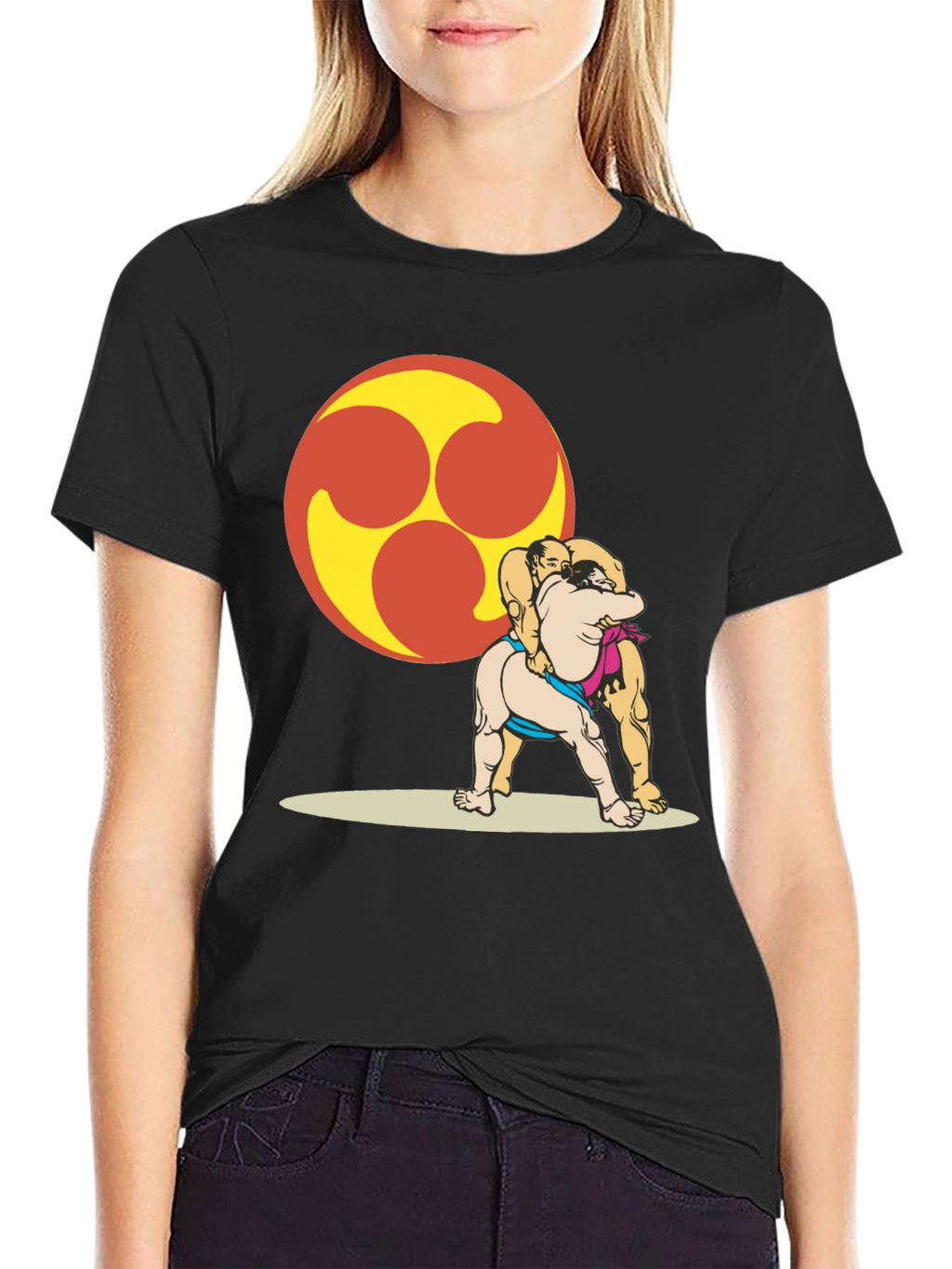 Sumo Wrestlers T-Shirt - Unique Graphic Tee