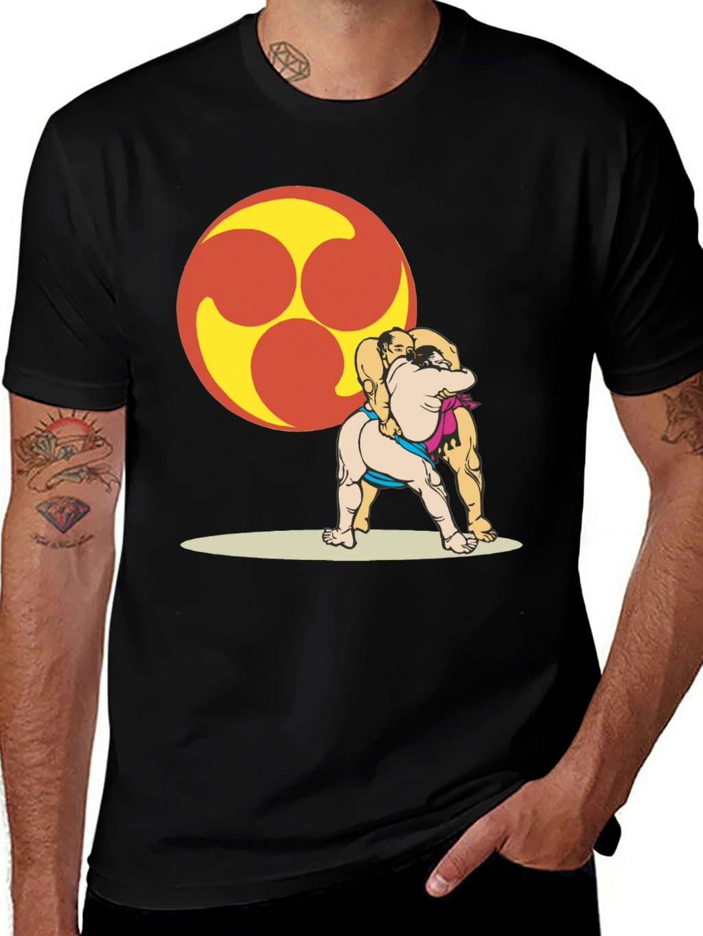 Sumo Wrestlers T-Shirt - Unique Graphic Tee