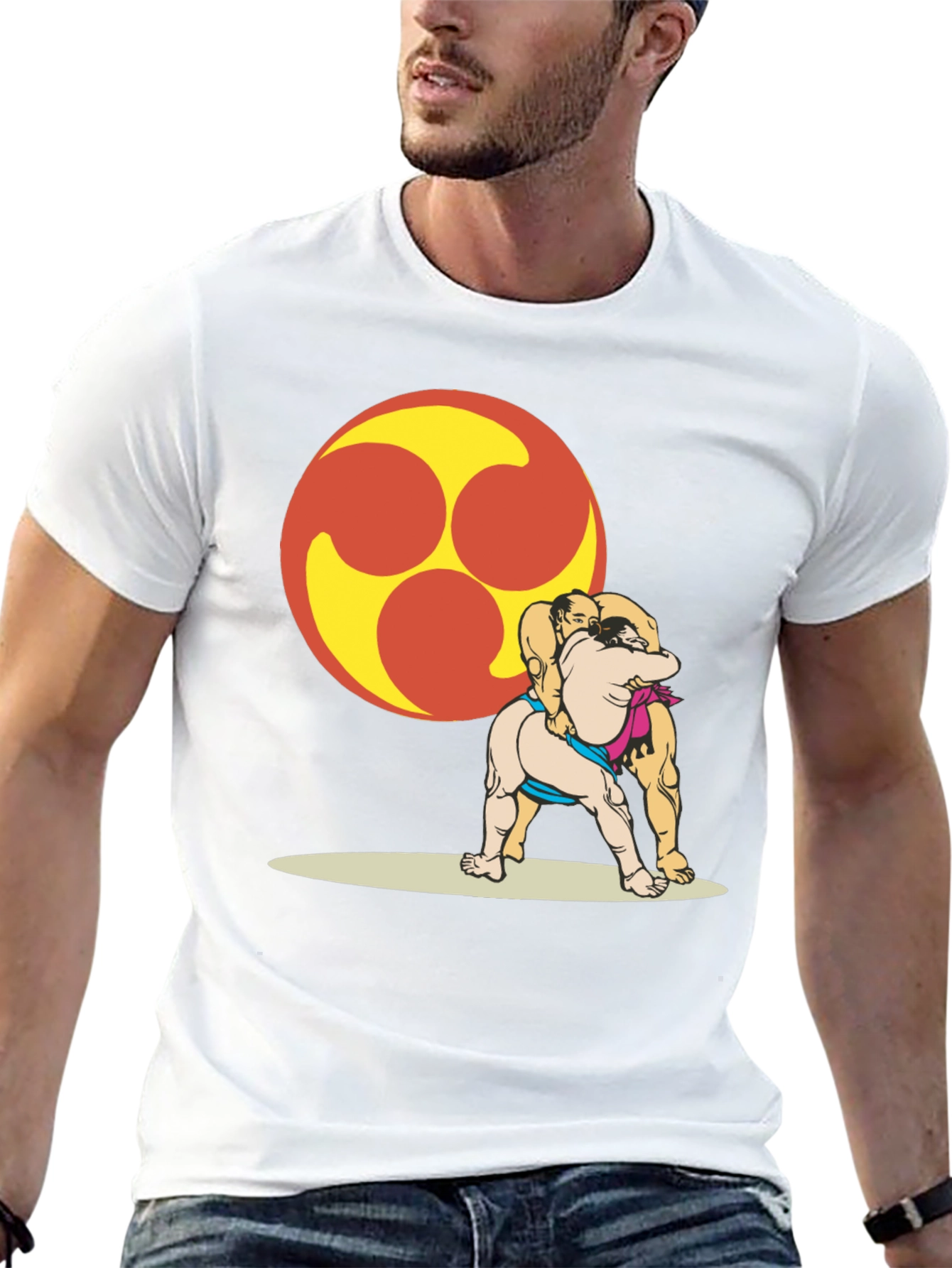 Sumo Wrestlers T-Shirt - Unique Graphic Tee