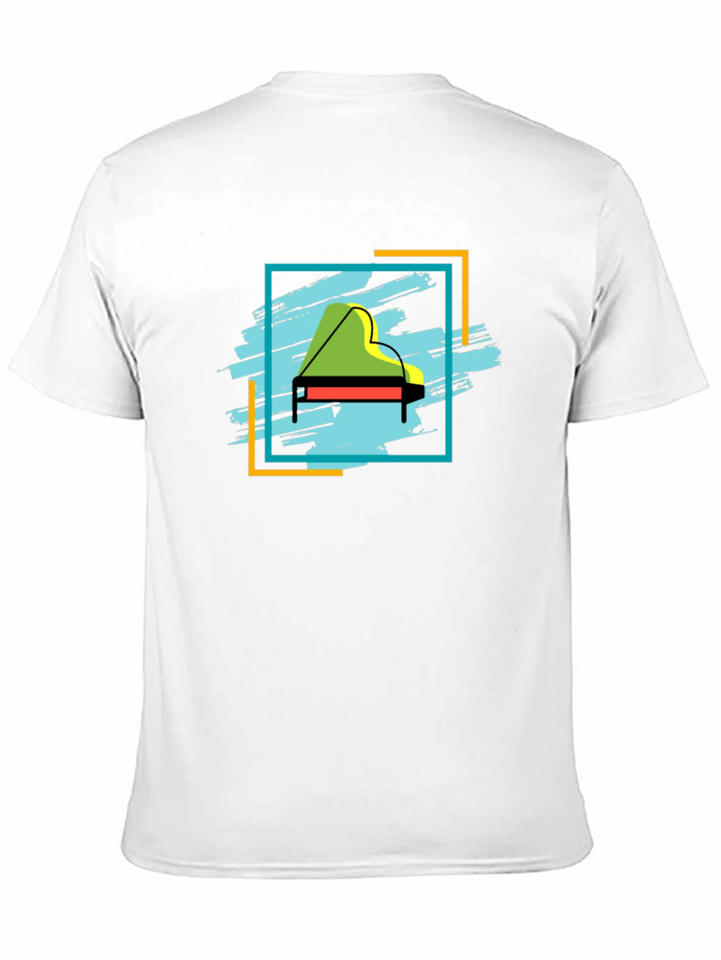 Piano Graphic Tee - Stylish Music Lover T-Shirt