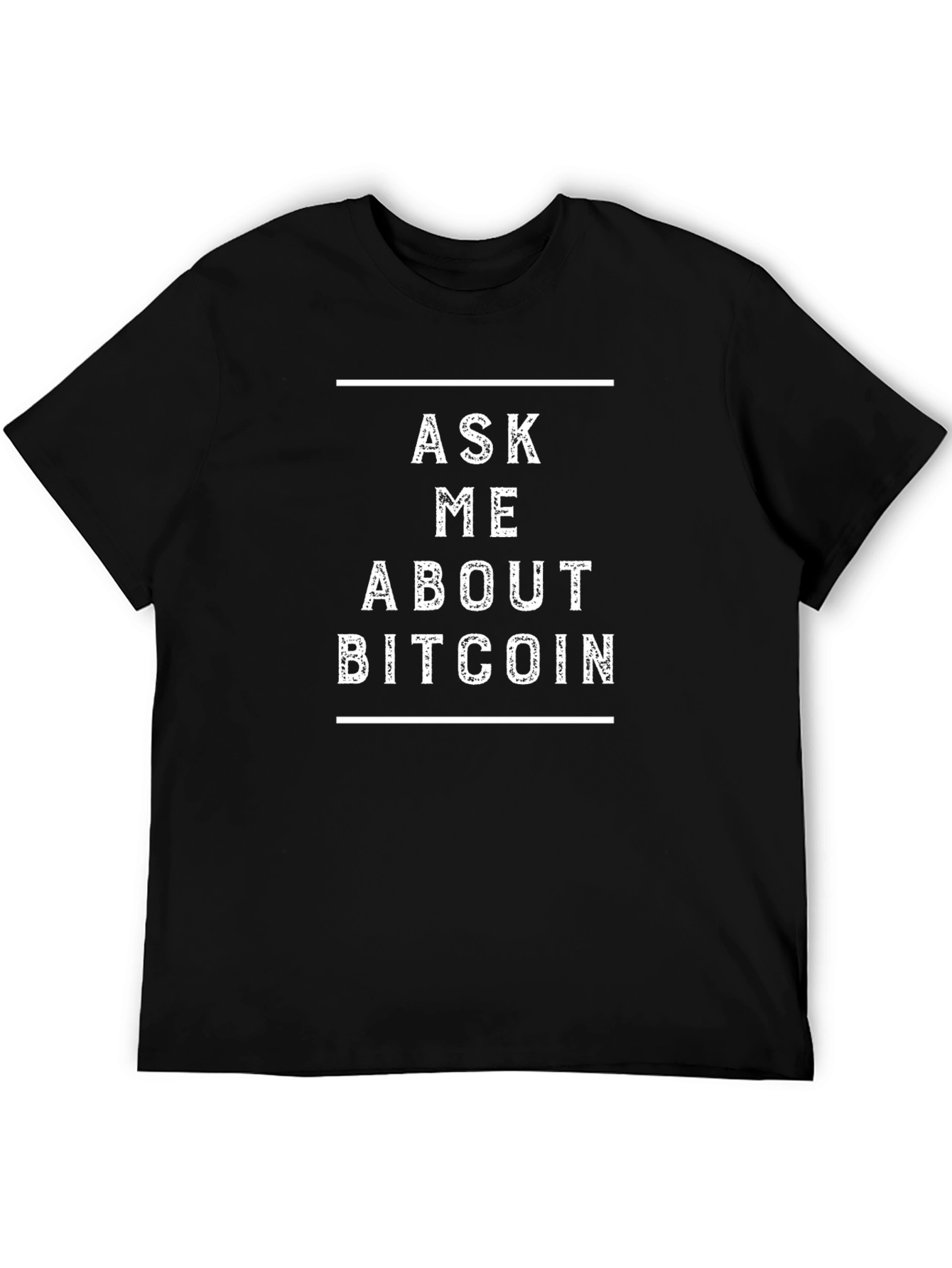 Ask Me About Bitcoin T-Shirt - Crypto Currency Tee